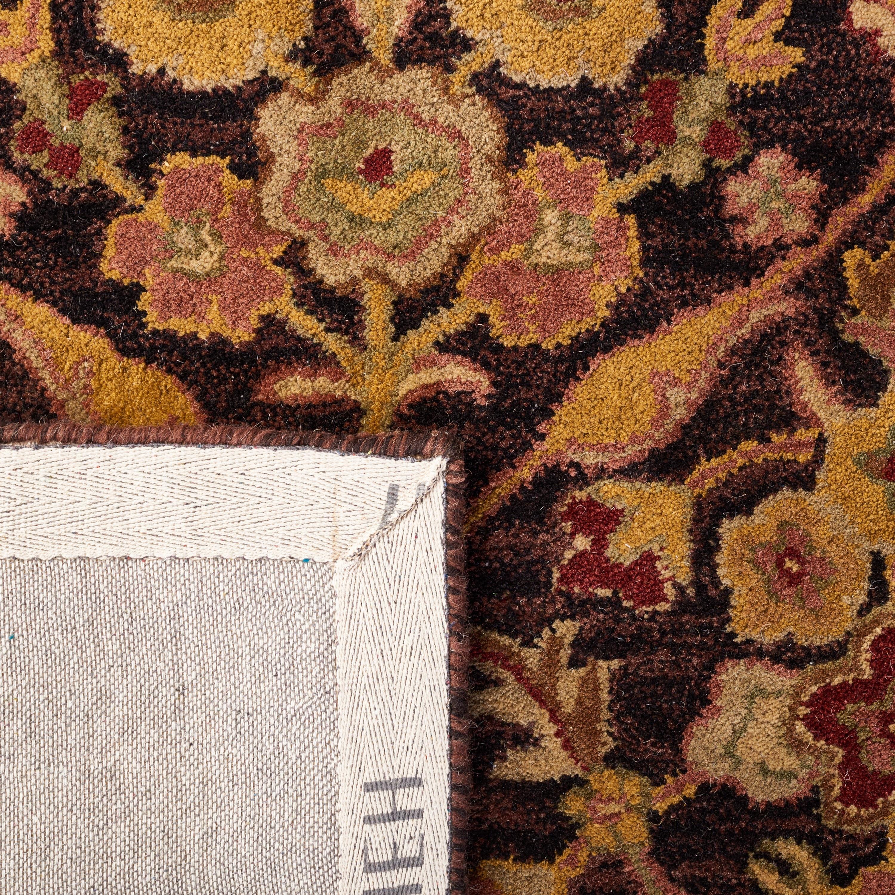 Antiquity AT51 Hand Tufted Indoor Area Rug - Dark Plum/Gold - 4'x6' - Safavieh