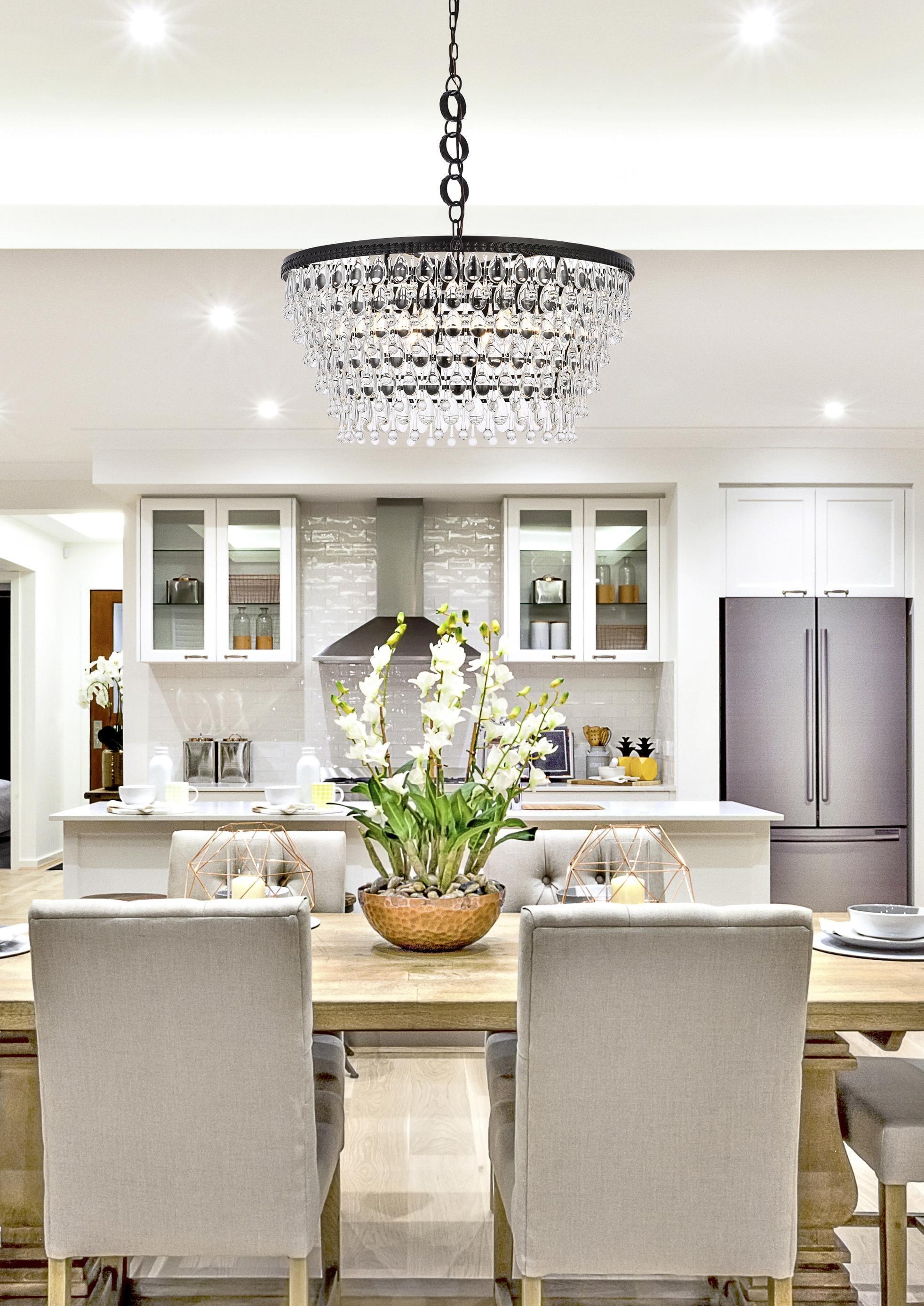 Beno 6 - Light Dimmable Tiered Chandelier