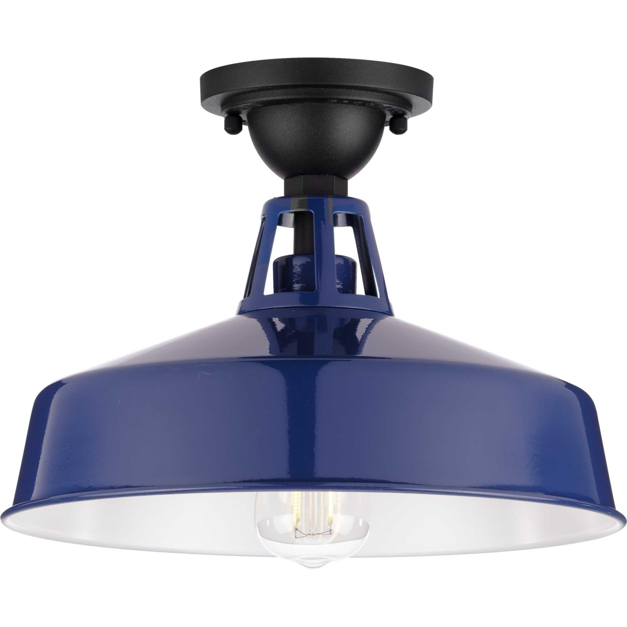 Progress Lighting - One Light Semi Flush Mount - Outdoor - Cedar Springs -
