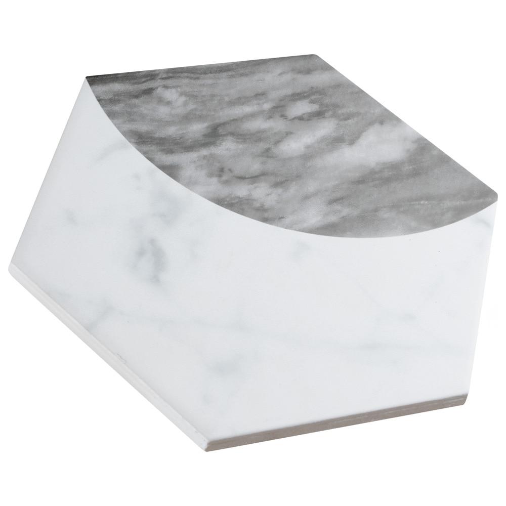 Classico Bardiglio Moon 7" x 8" Porcelain Marble Look Wall & Floor Tile