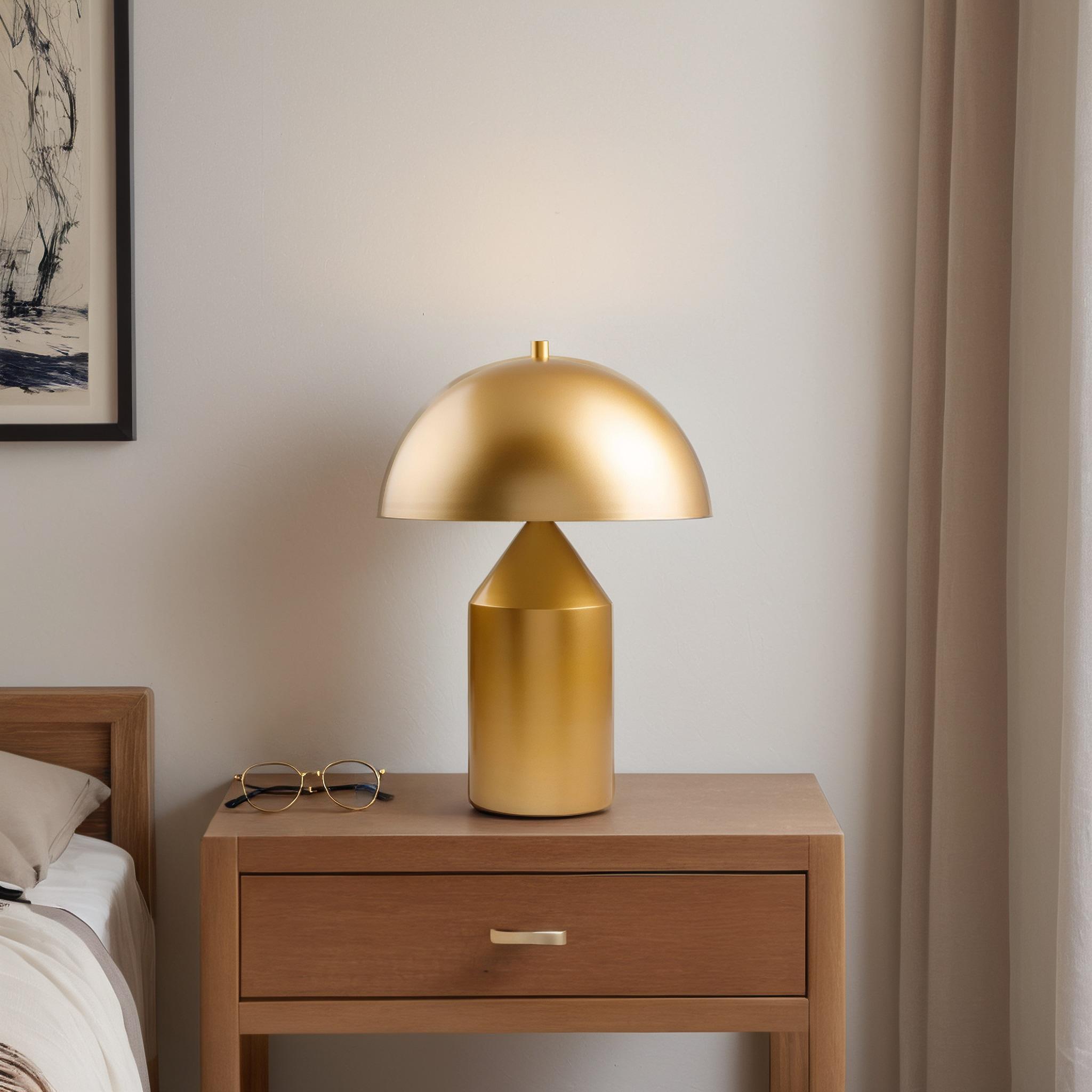 Livabliss Elder Rustic Accent Table Lamp, 21-inch, Gold