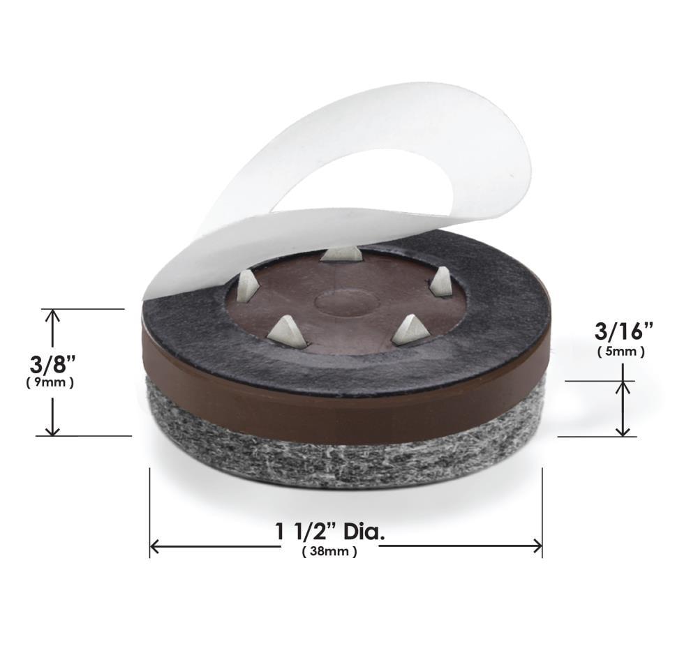 Slipstick GorillaFelt 1.5 inch Grey/Brown Plastic