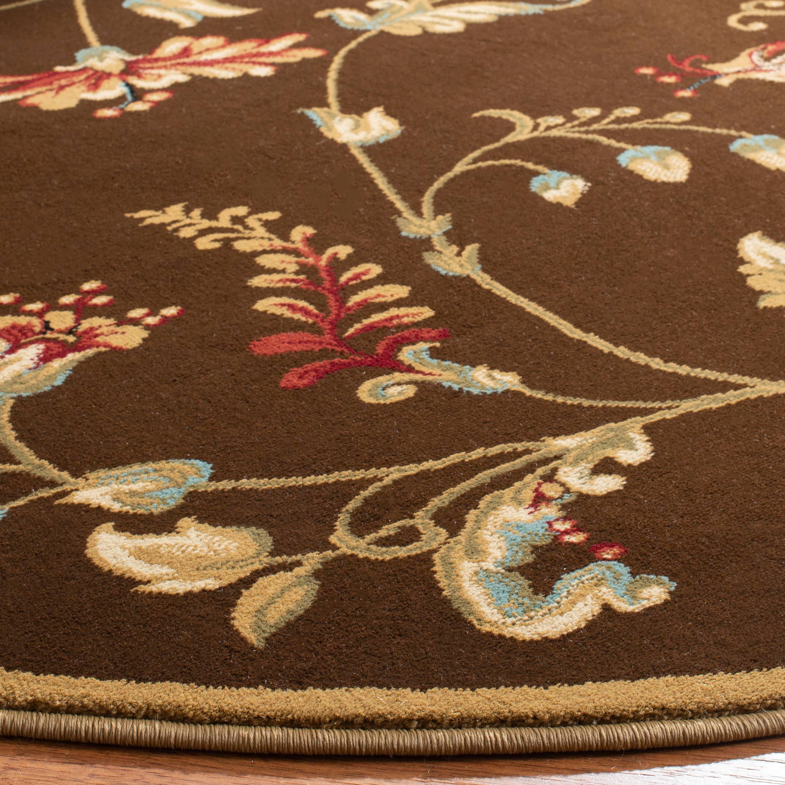 Lyndhurst LNH552 Power Loomed Accent Rug - Brown/Multi - 3'3"x5'3" - Safavieh