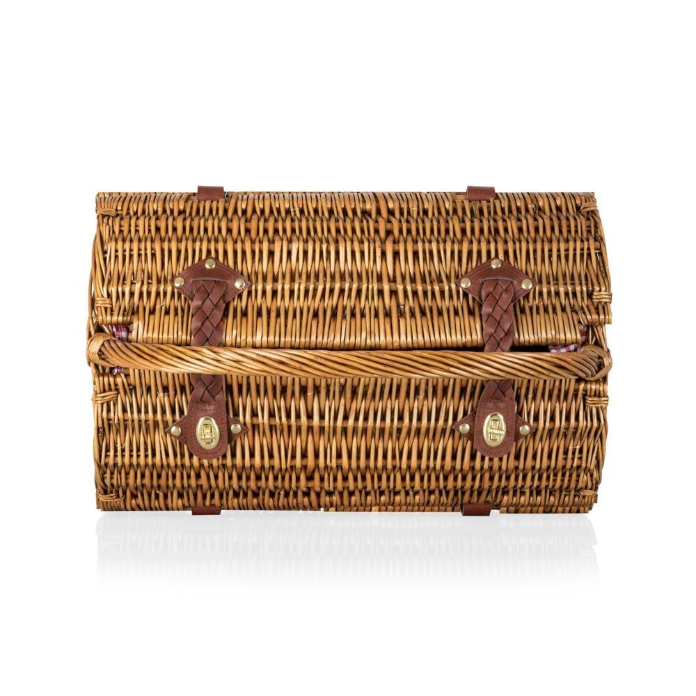 Barrel Wicker Picnic Basket with Picnic