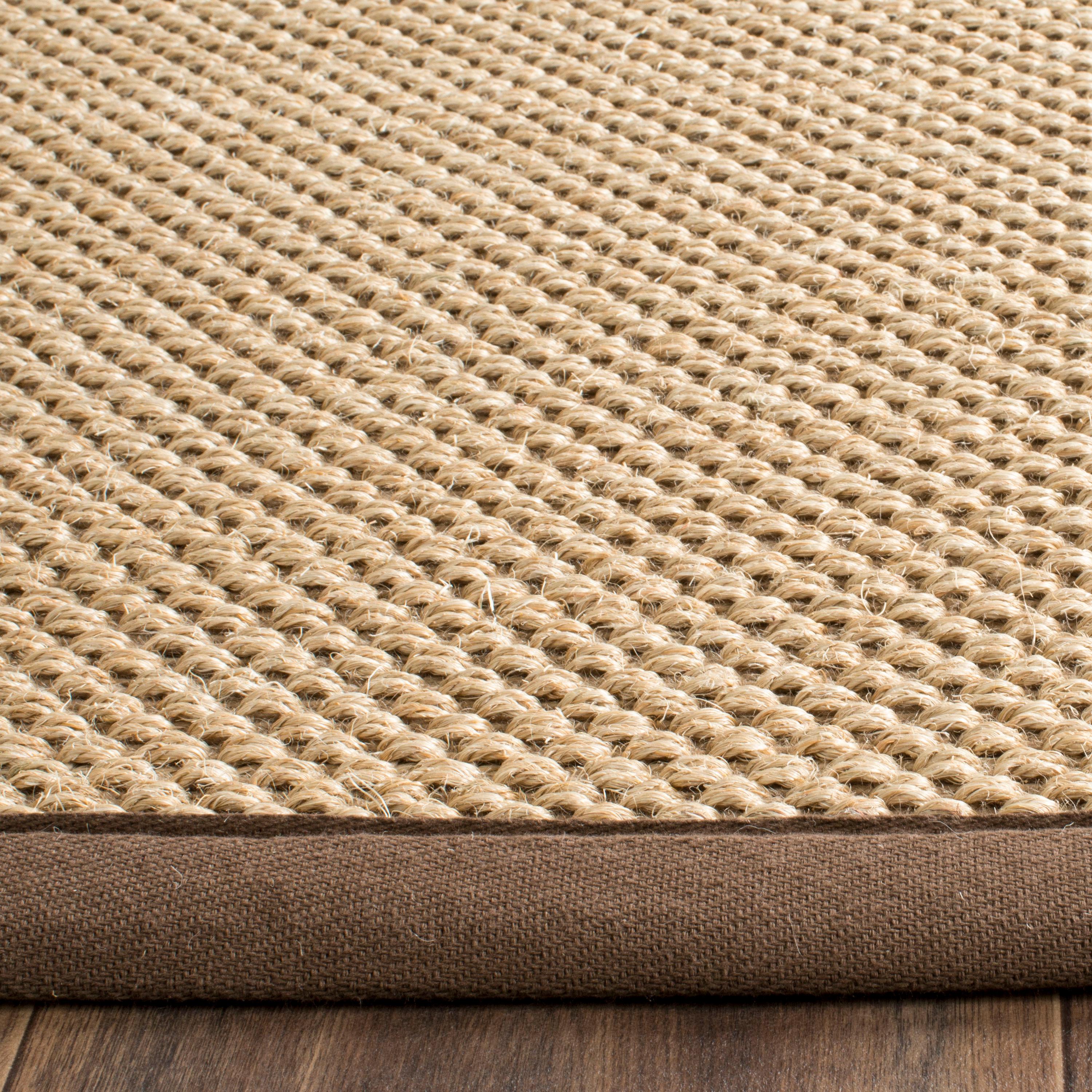 Natural Fiber NF141 Power Loomed Indoor Area Rug - Maize/Brown - 6'x9' - Safavieh.