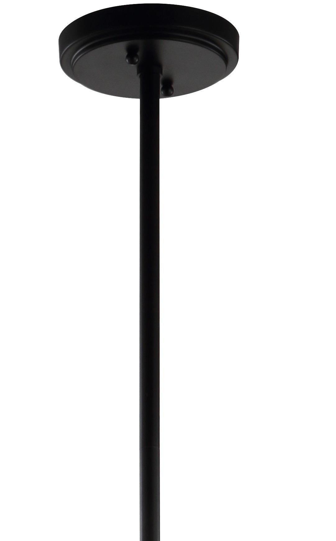 Adam 16" Adjustable Metal/Glass LED Pendant, Oil Rubbed Bronze