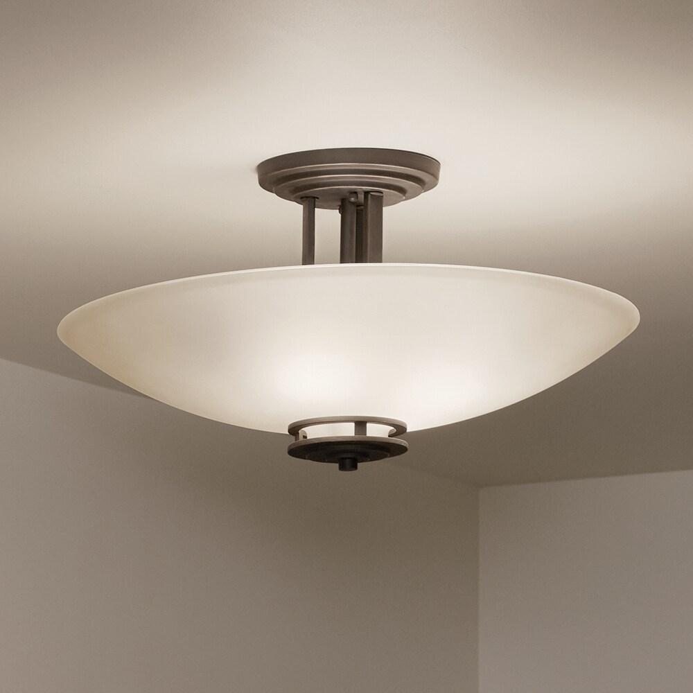 Hendrik Glass Semi Flush Mount