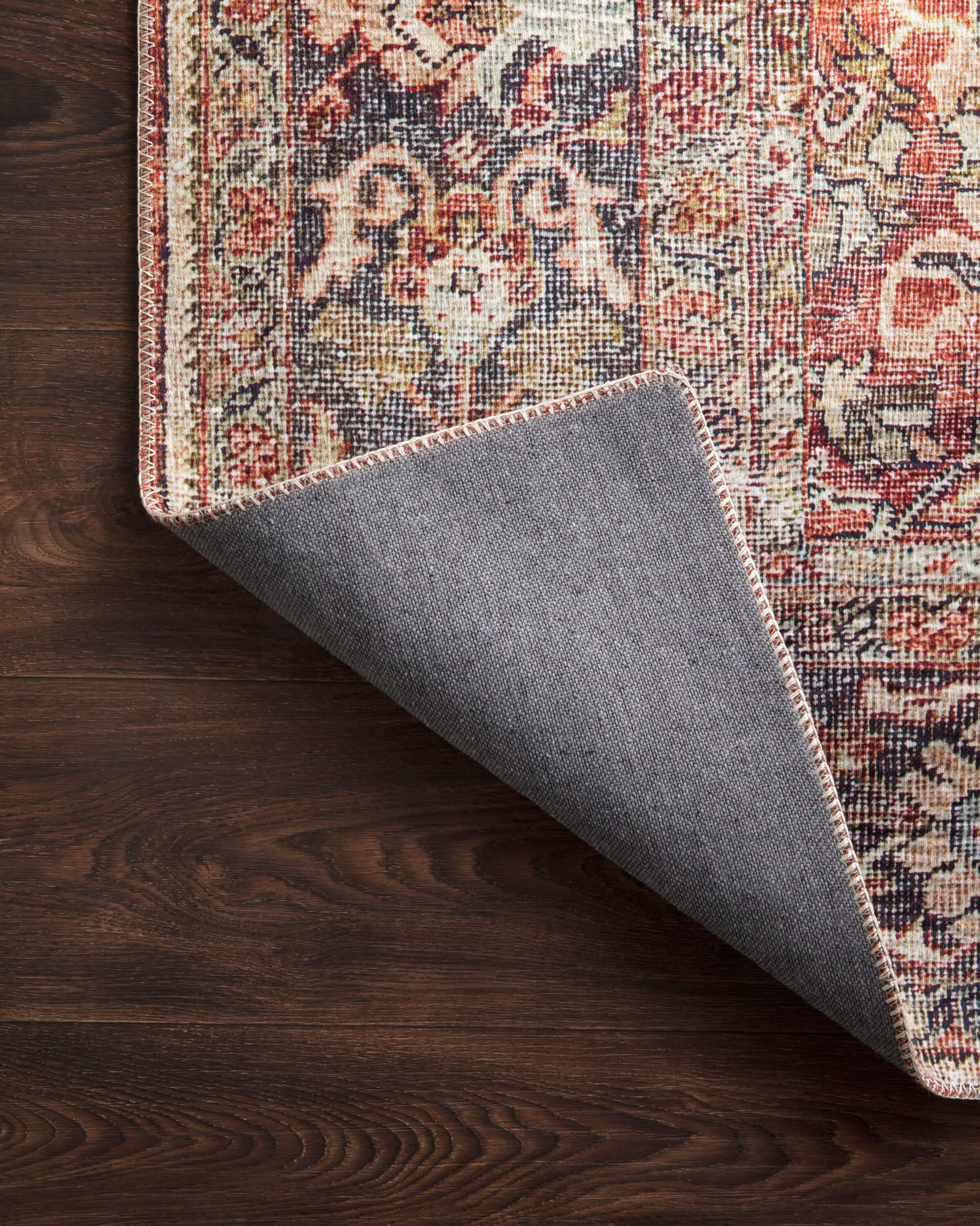 Loloi II Layla Printed Oriental Distressed Spice / Marine Area Rug