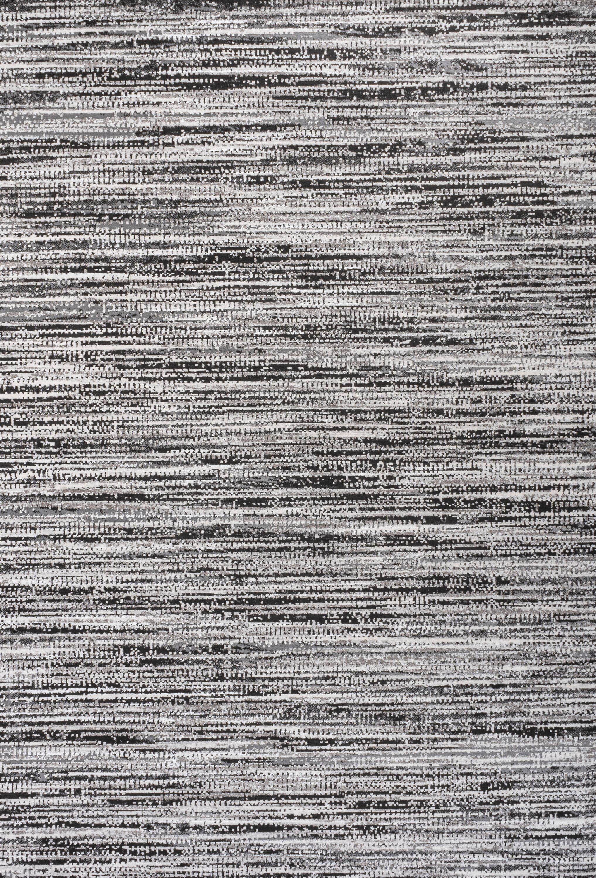 JONATHAN Y Loom Modern Strie'  Black/Gray 8 ft. x 10 ft. Area Rug