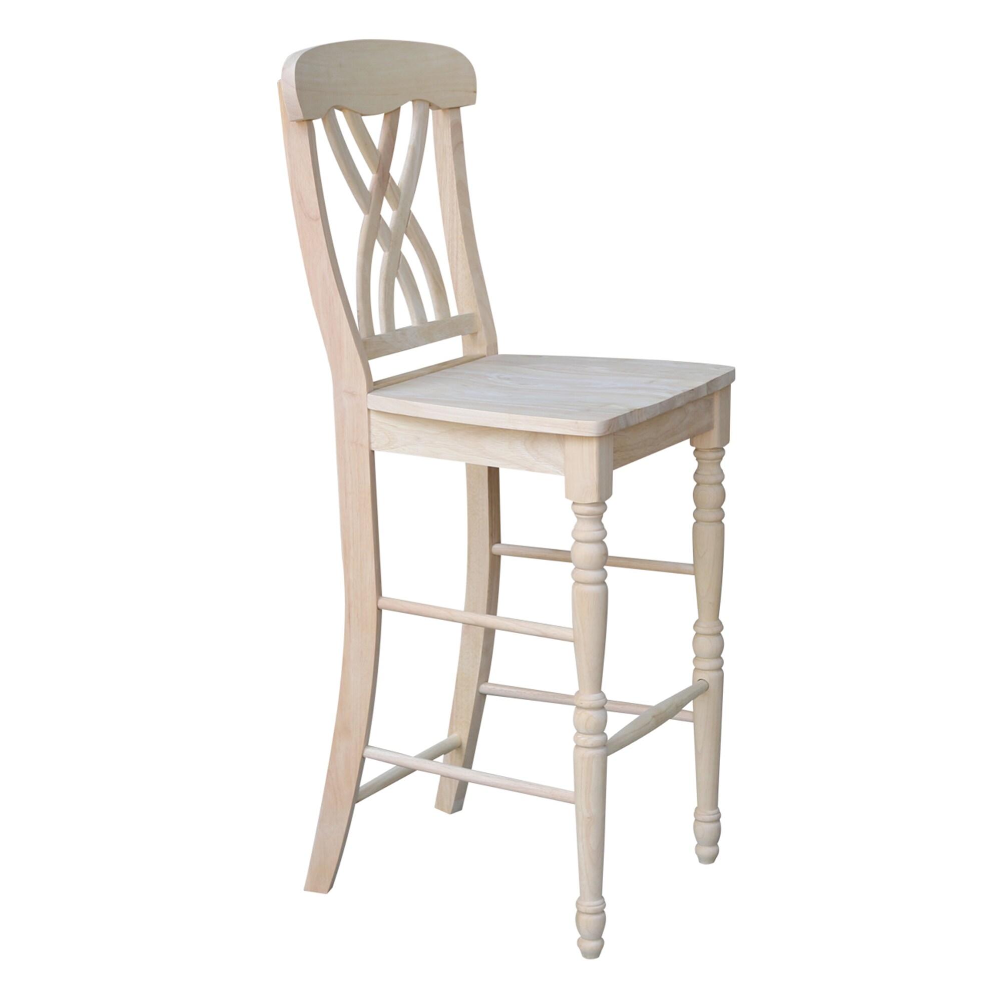 30 in. Seat Height Lattice Bar Height Stool