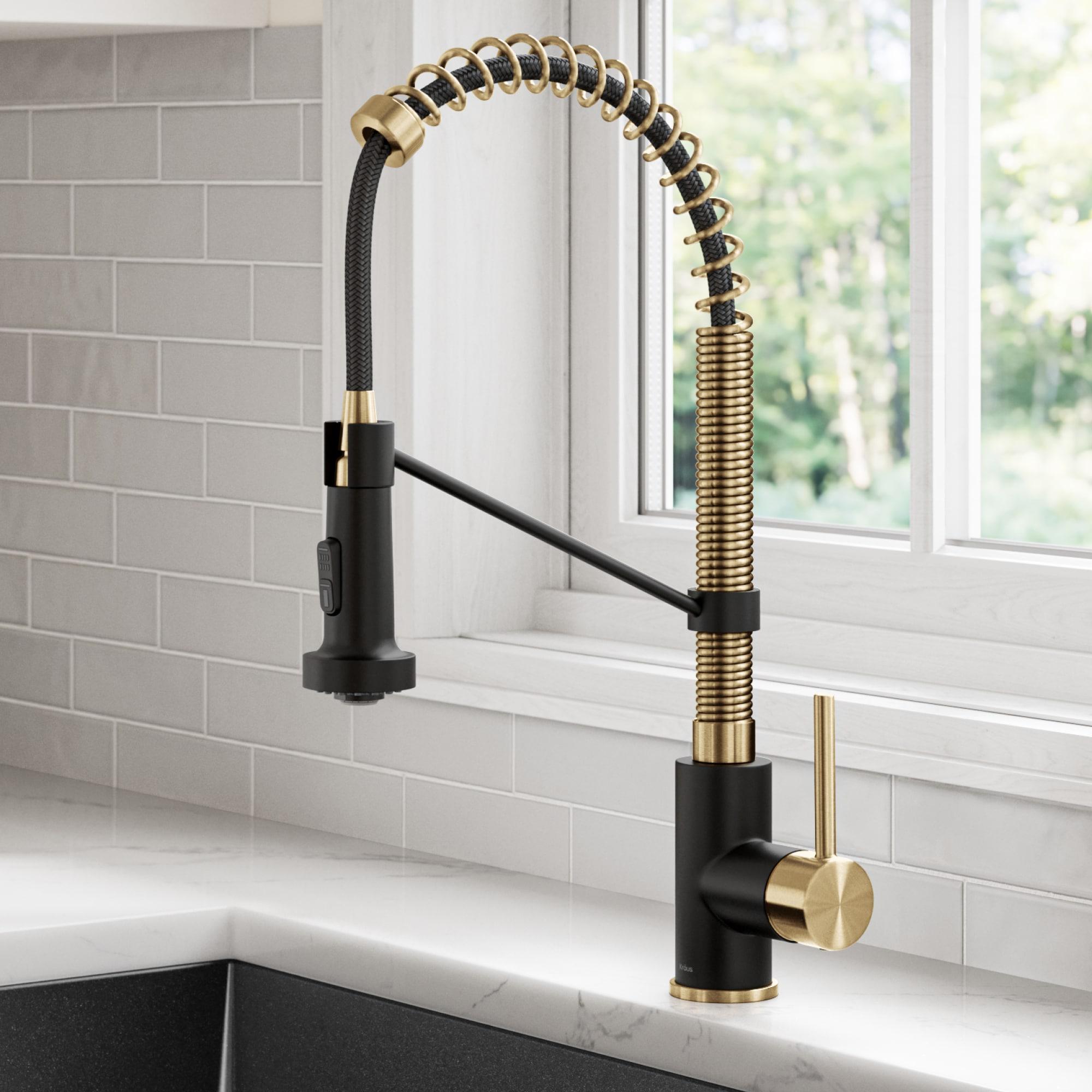 KRAUS Bolden Commercial Style 2-Function Single Handle Pull Down Kitchen Faucet