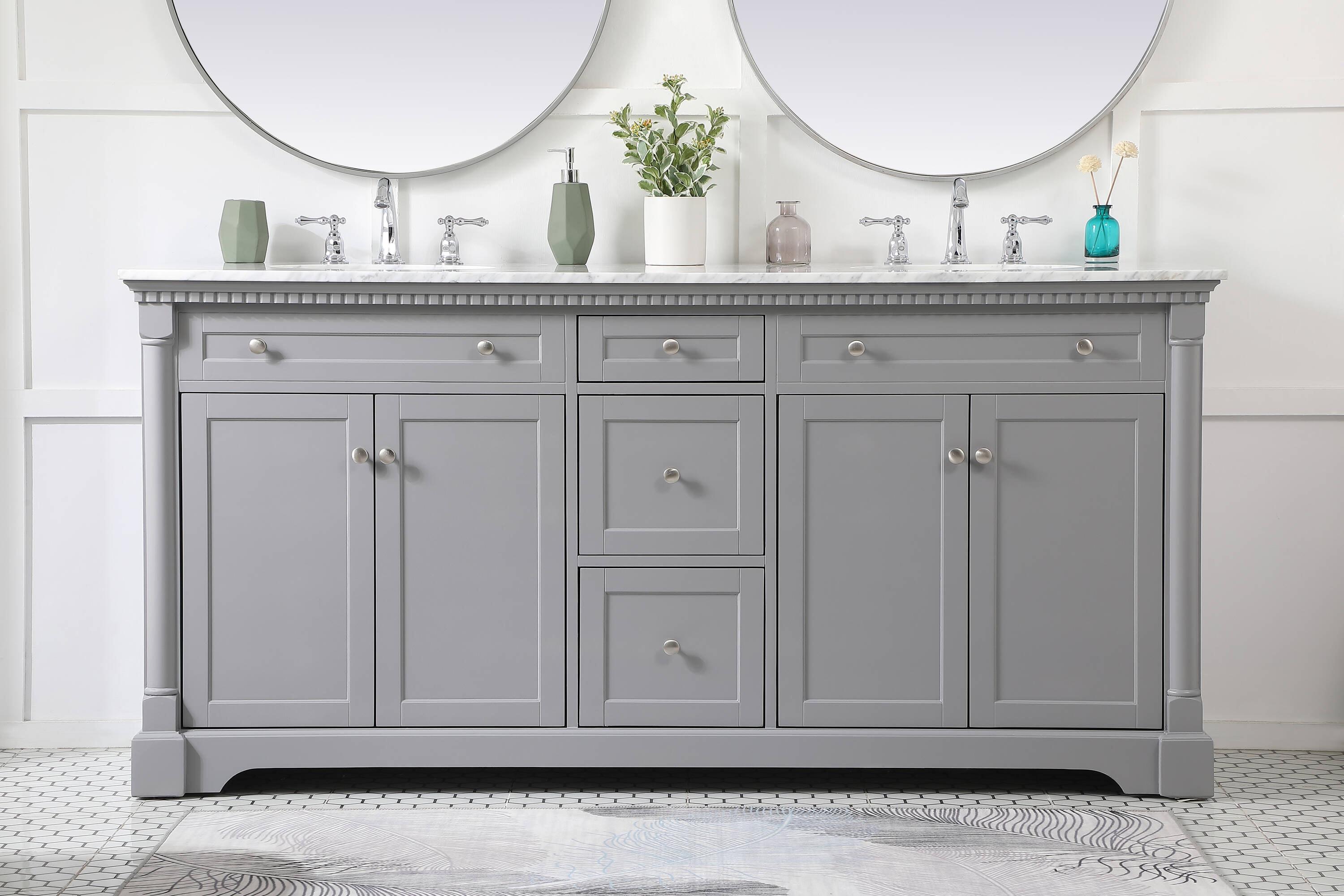 Elegant Kitchen and Bath Elegant Kitchen and Bath Double Bathroom Vanity