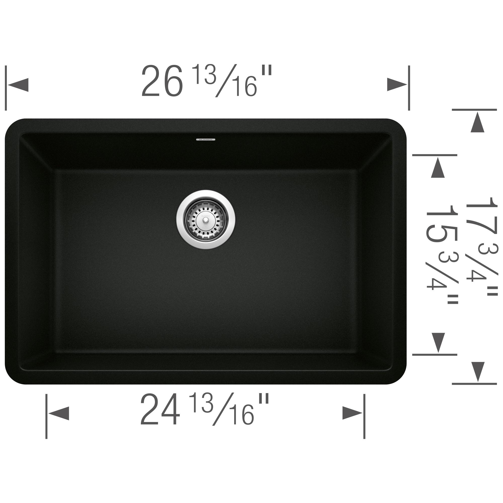 Precis SILGRANIT 27" L x 17.75" W Undermount Kitchen Sink