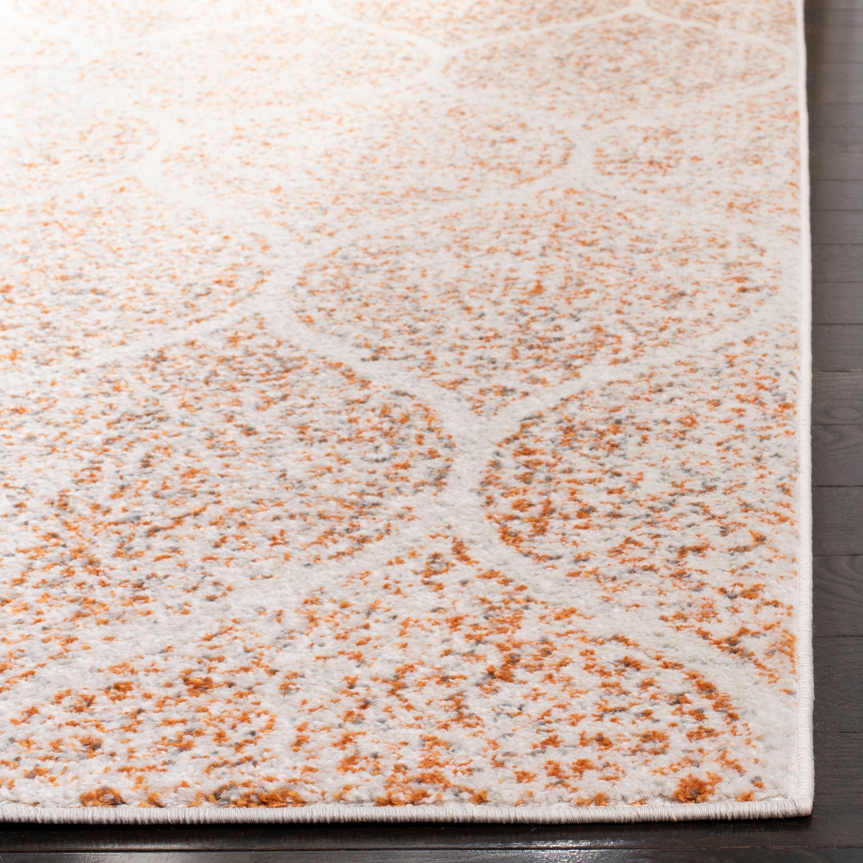 Madison MAD604 Power Loomed Area Rug - Cream/Orange - 8'x10' - Safavieh.