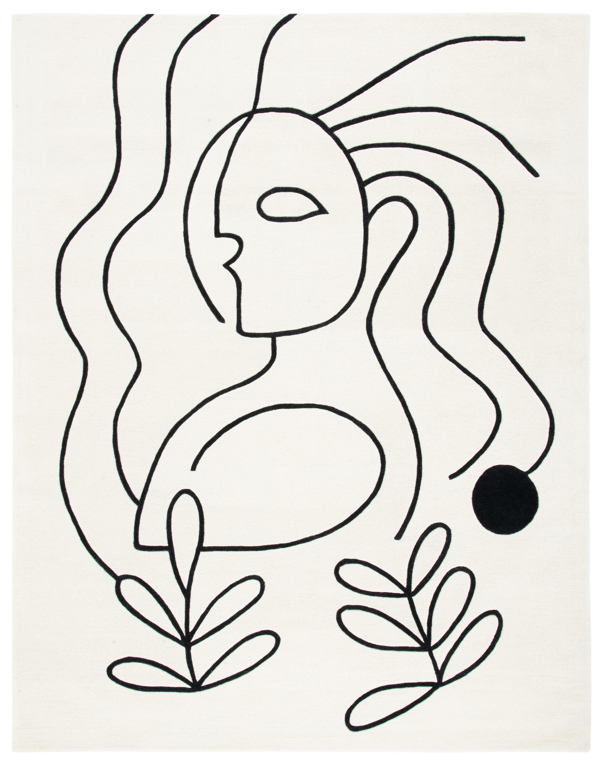 Fifth Avenue FTV111 Hand Tufted Area Rug - Ivory/Black - 8'9"x11'9" - Safavieh.