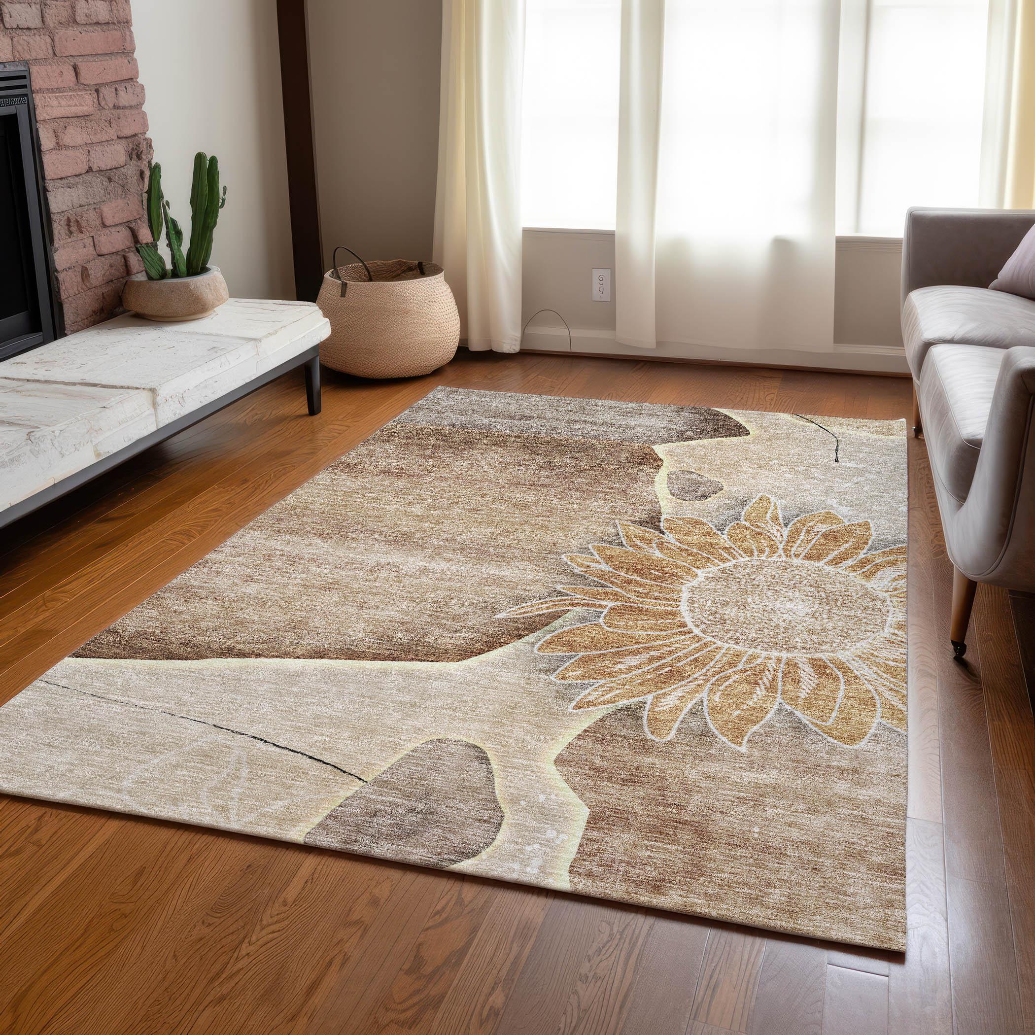 Addison Rugs Chantille ACN700 Brown 8' x 10' Indoor Outdoor Area Rug, Easy Clean, Machine Washable, Non Shedding, Bedroom, Entry, Living Room, Dining Room, Kitchen, Patio Rug