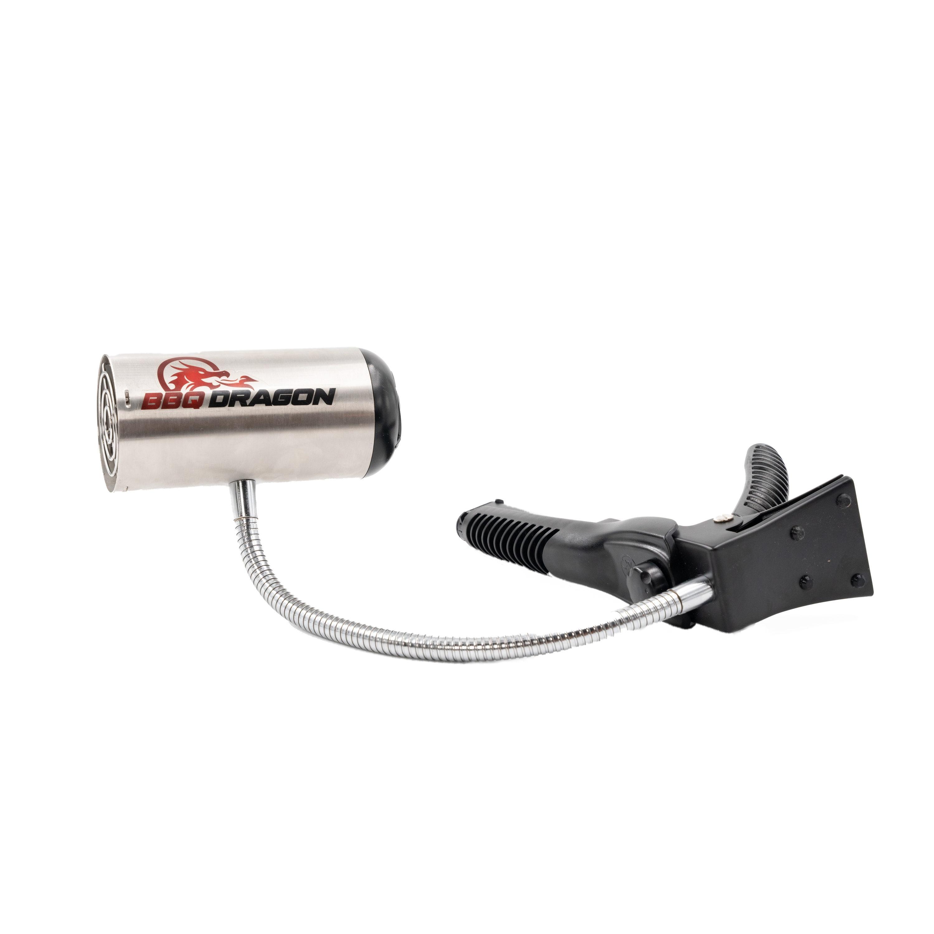 BBQ Dragon Grill Fan - Black: Stainless Steel Construction, No Assembly, Portable Charcoal Air Blower