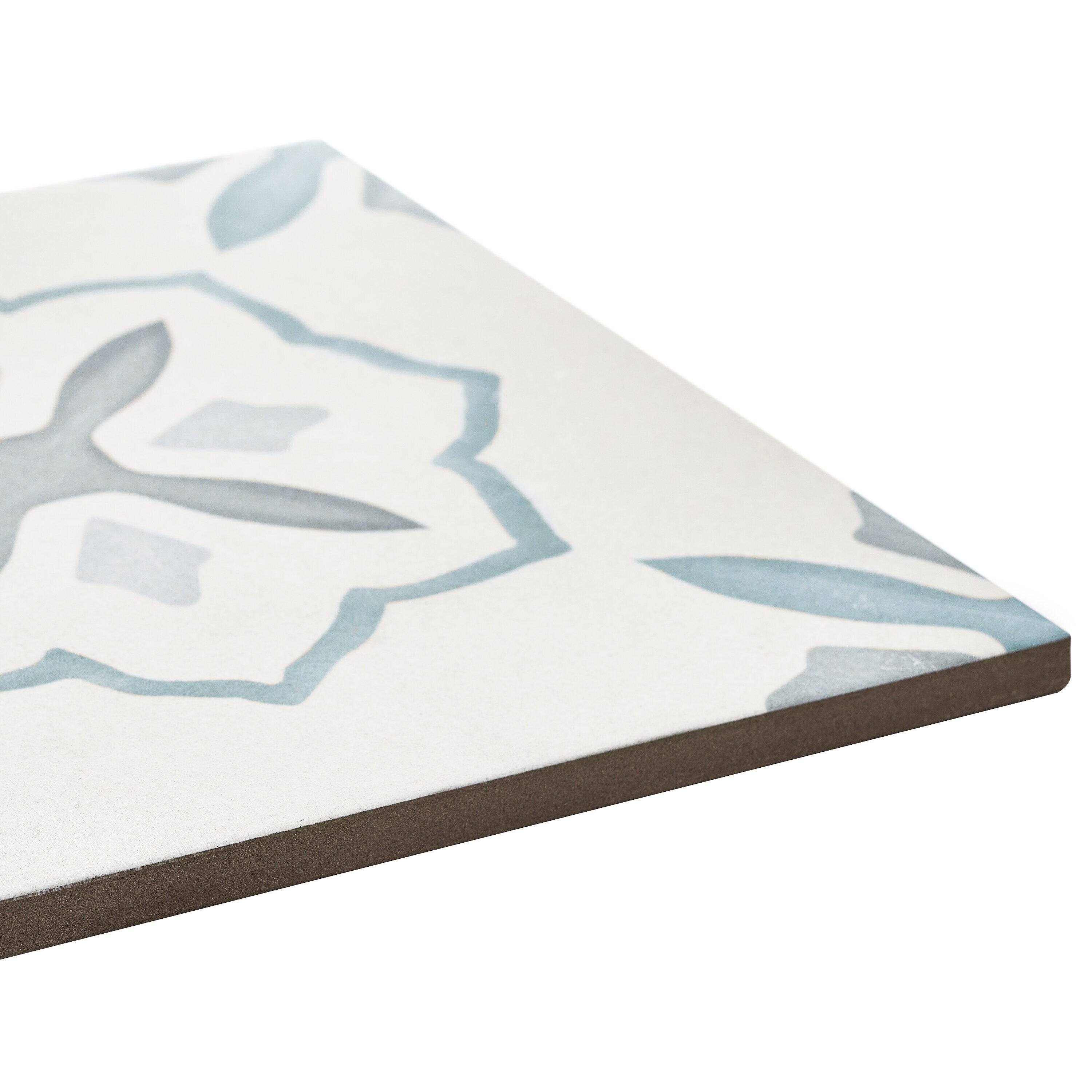 Plumeria 8.77" x 8.77" Matte Porcelain Tile