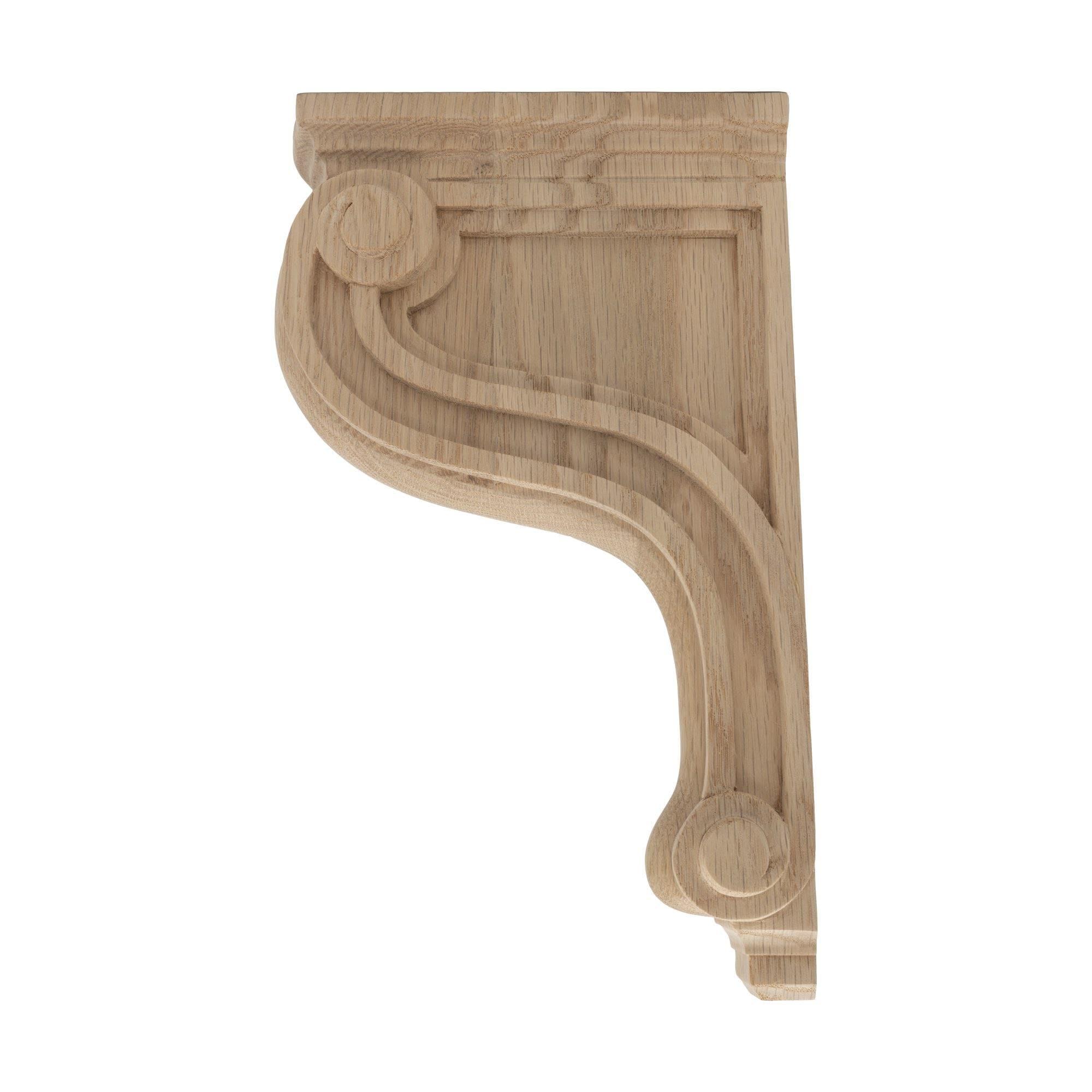 Architectural Products by Outwater L.L.C. 10-13/16 in x 2-1/8 in x 6-11/16 in Unfinished Medium Solid Classic Plain Wood Corbel
