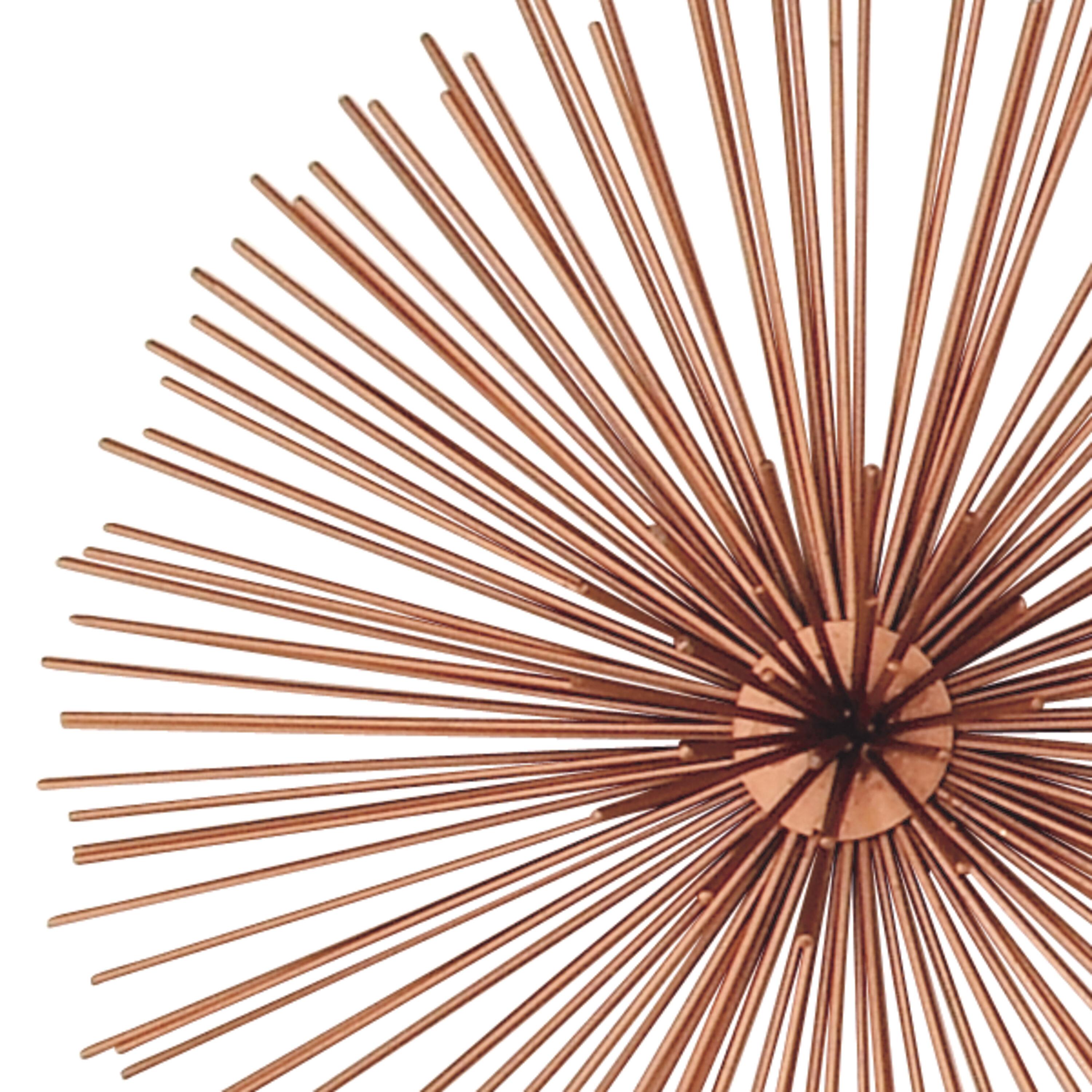 Metal 3D Short Spike Starburst Home Wall Decor