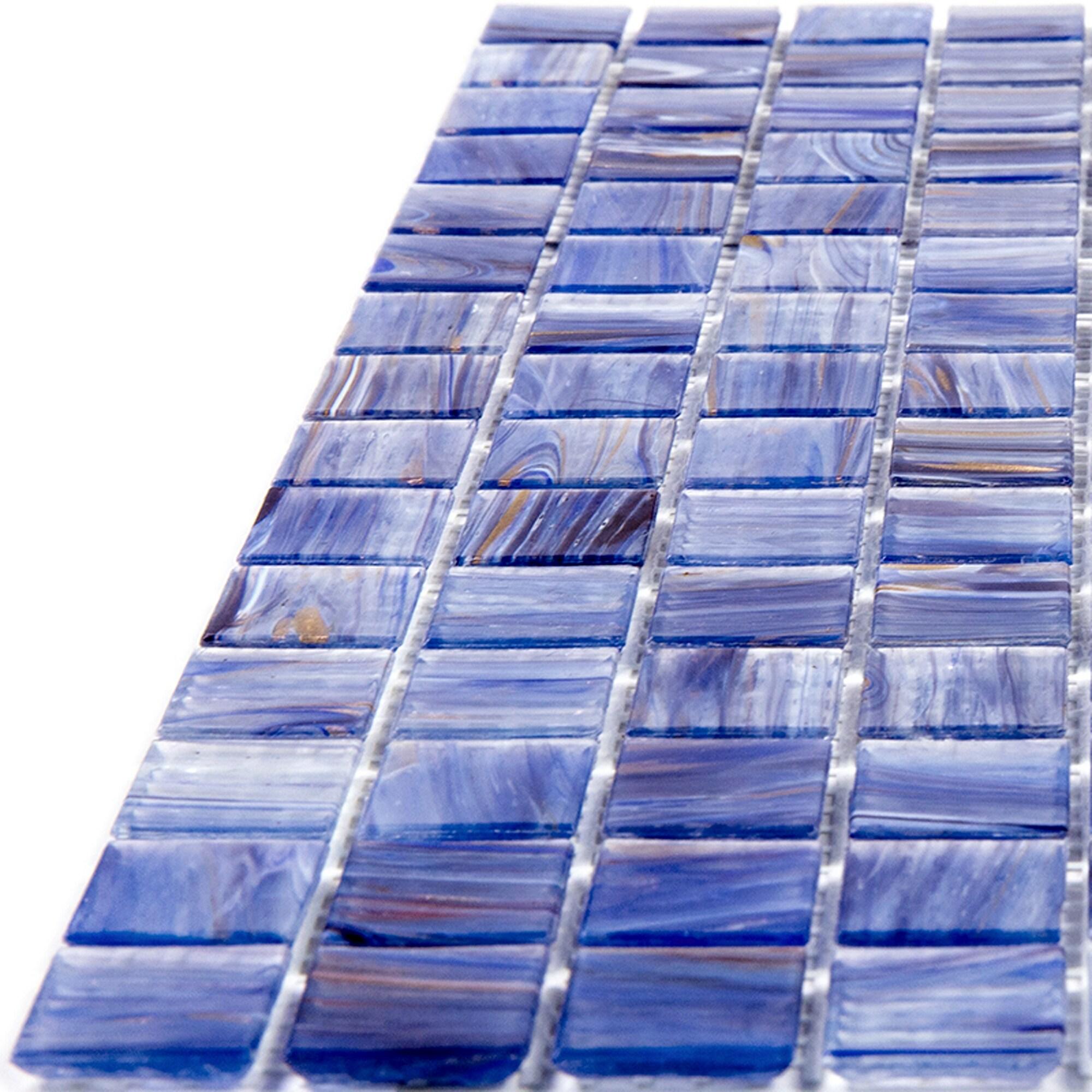 Celestial 0.8" x 0.8" Glass Grid Mosaic Wall & Floor Tile