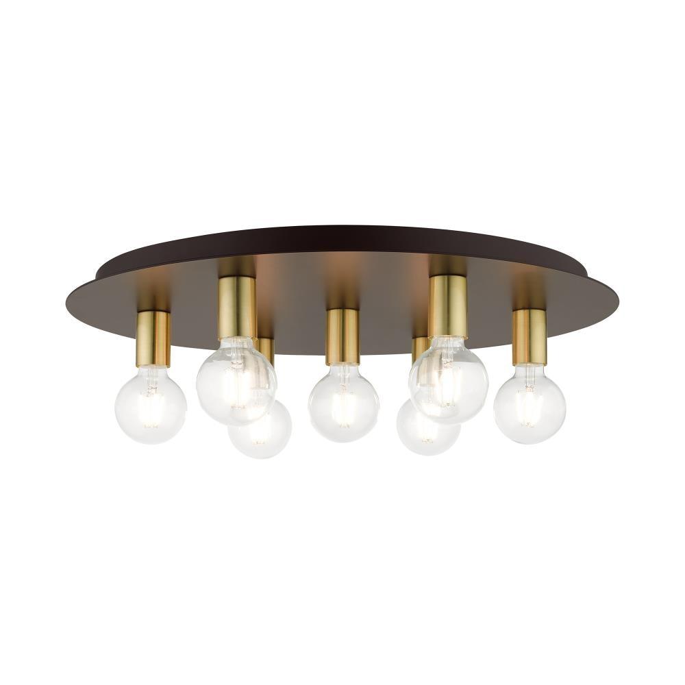 Livex Lighting Hillview 7 - Light Flush Mount in  Bronze