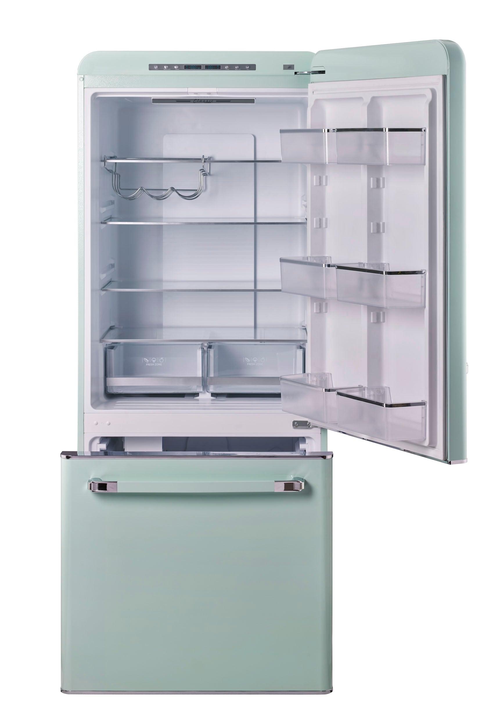 Unique Appliances Classic Retro 30" Frost-Free 17.7 cu. ft. Energy Star Certified Bottom Freezer Refrigerator UGP-510L LG AC