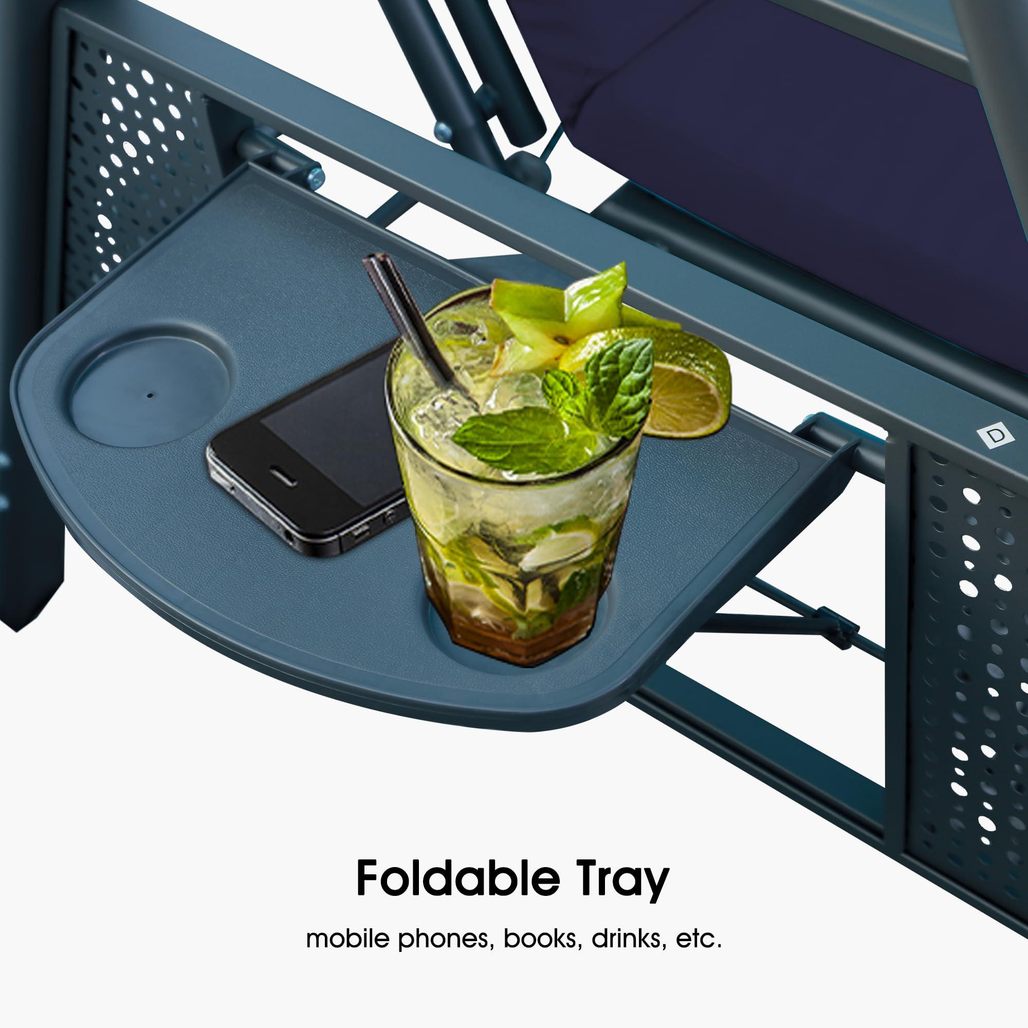 PURPLE LEAF 3 -person Gray Steel Outdoor Swing