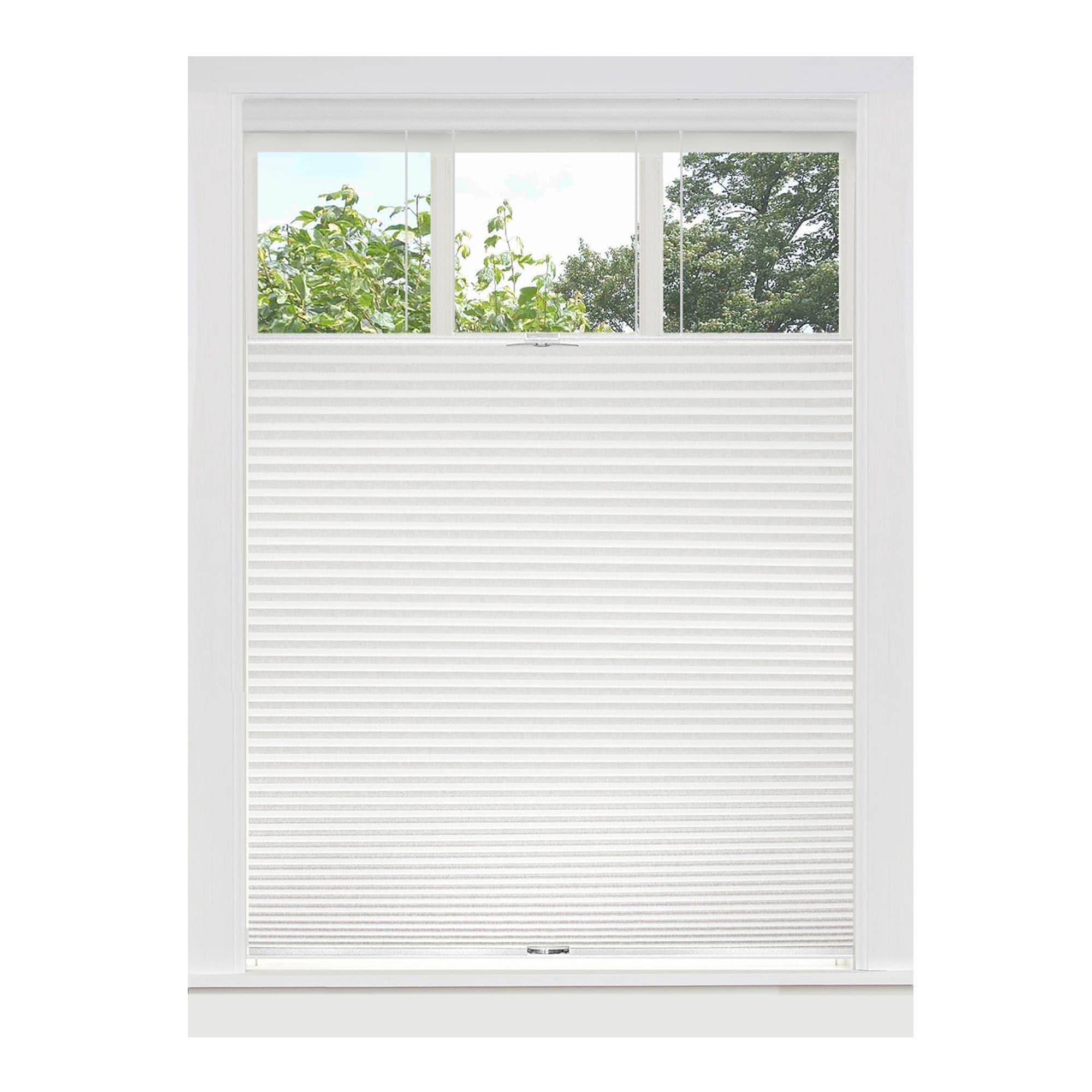 Achim Top Down Bottom Up Roller Window Shade, 64 x 23, Cordless, White Polyester, Light Filtering, Indoor