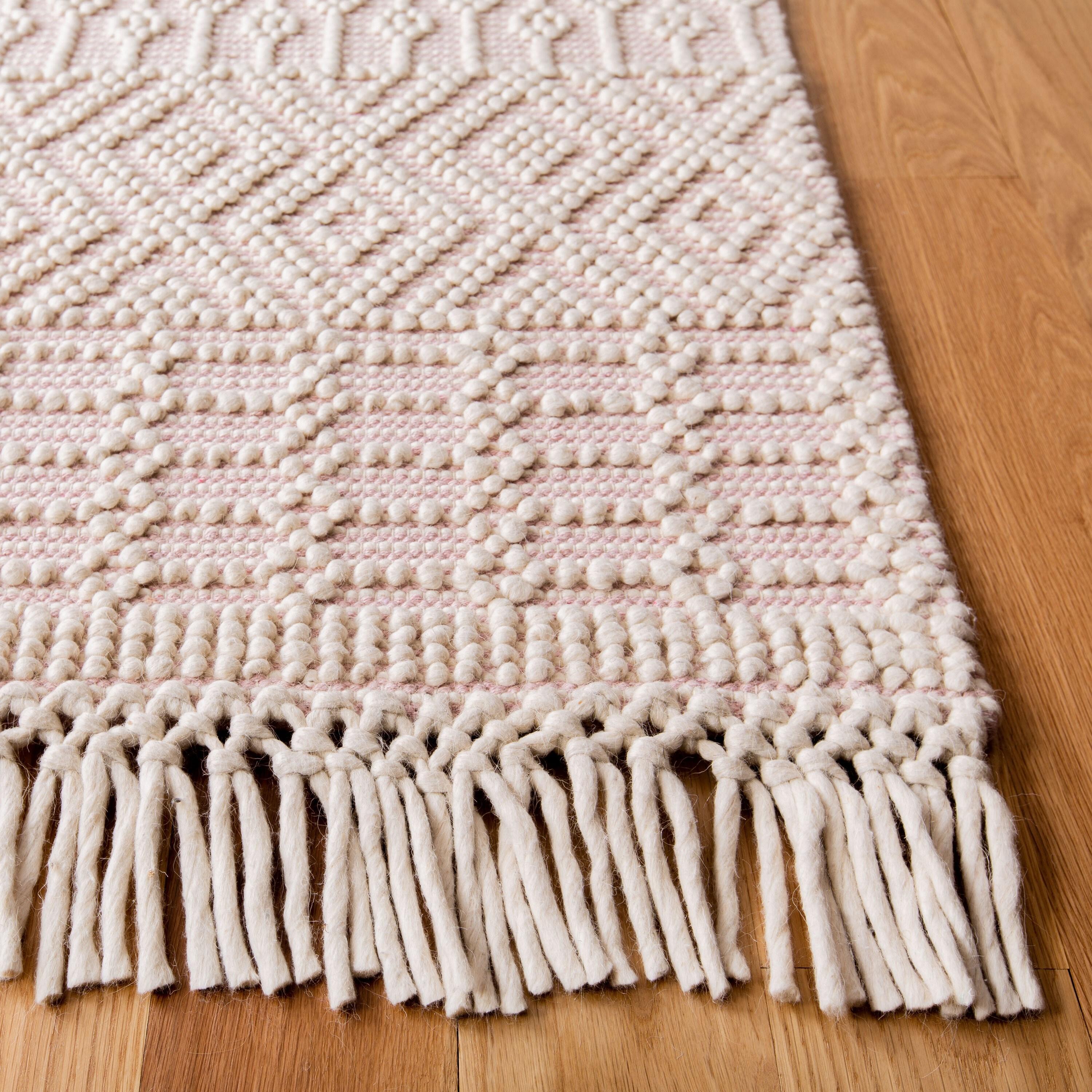 Natura NAT852 Hand Loomed Runner Rug - Ivory/Pink - 2'3"x8' - Safavieh.