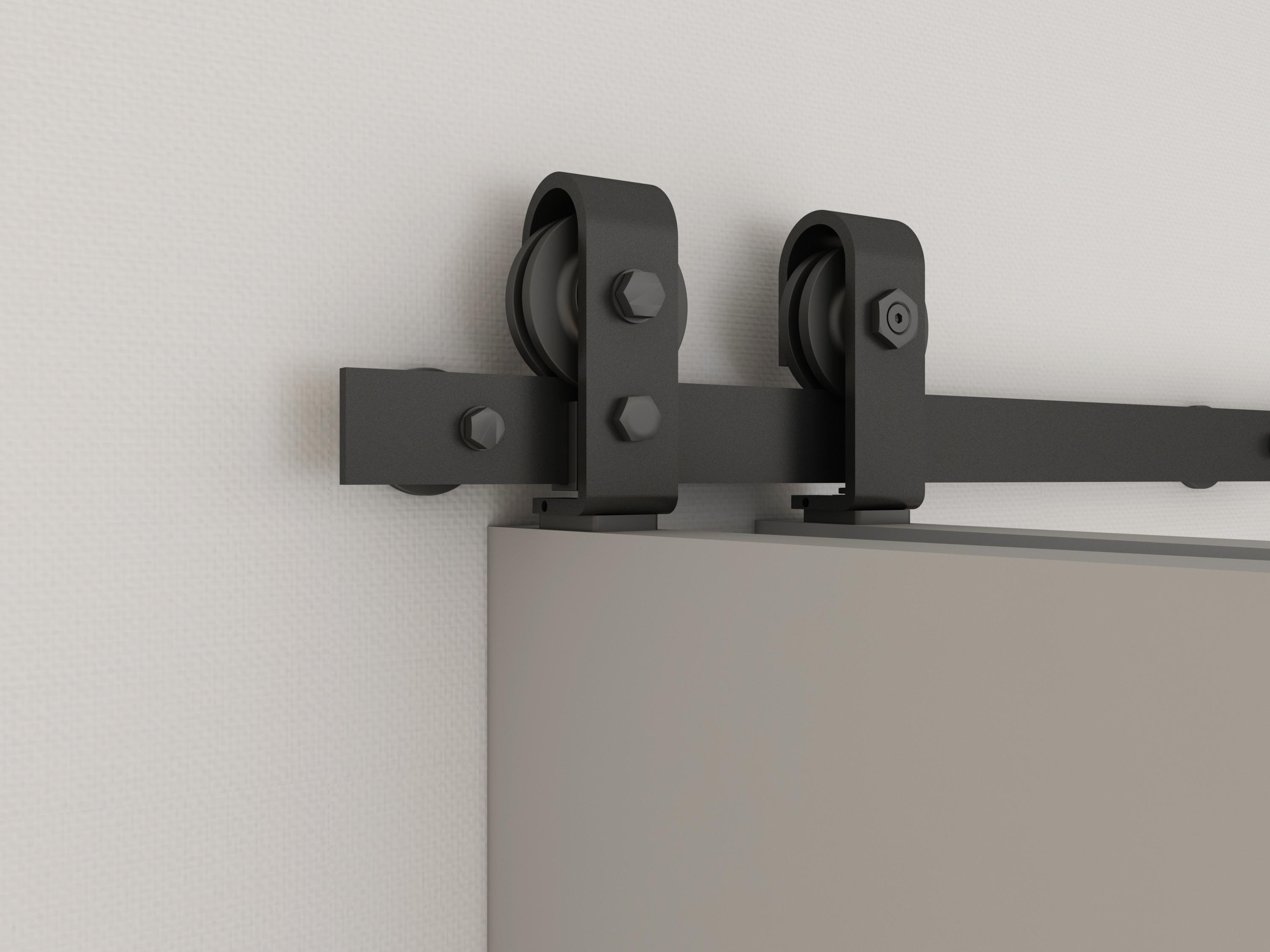 Calhome Modern Bi-Fold Barn Door with Sliding Hardware Kit