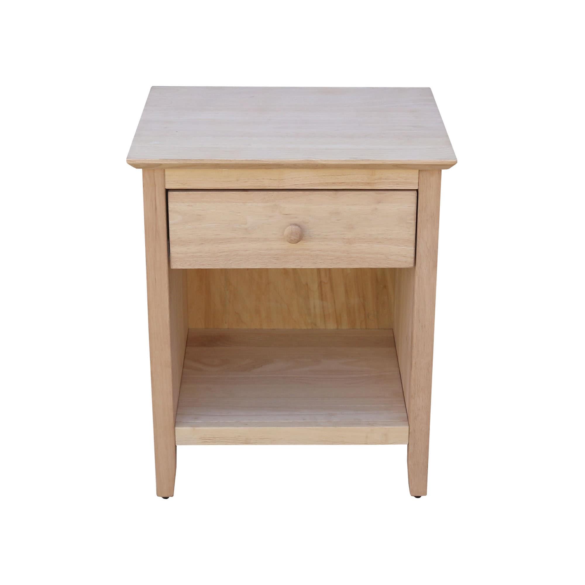 19.5" Nightstand Unfinished - International Concepts