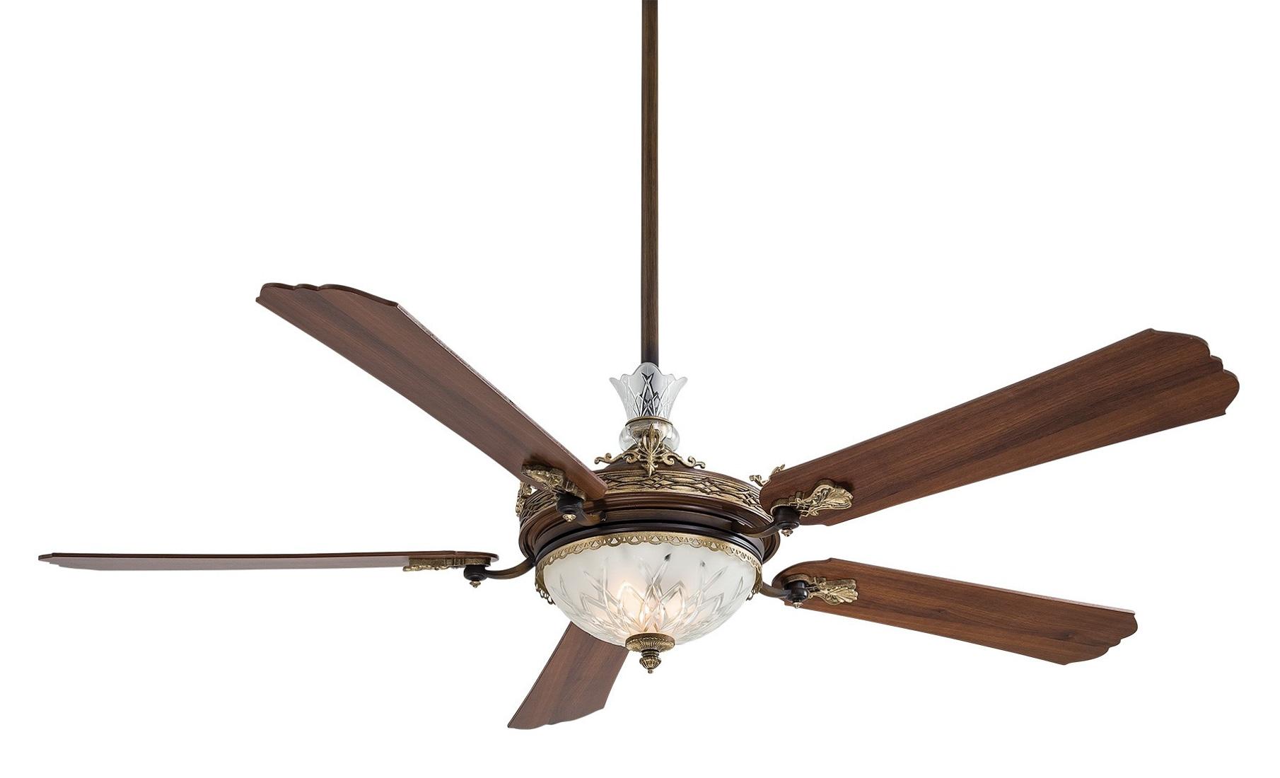 68" Cristafano 5 - Blade LED Standard Ceiling Fan with Wall Control and Light Kit Included