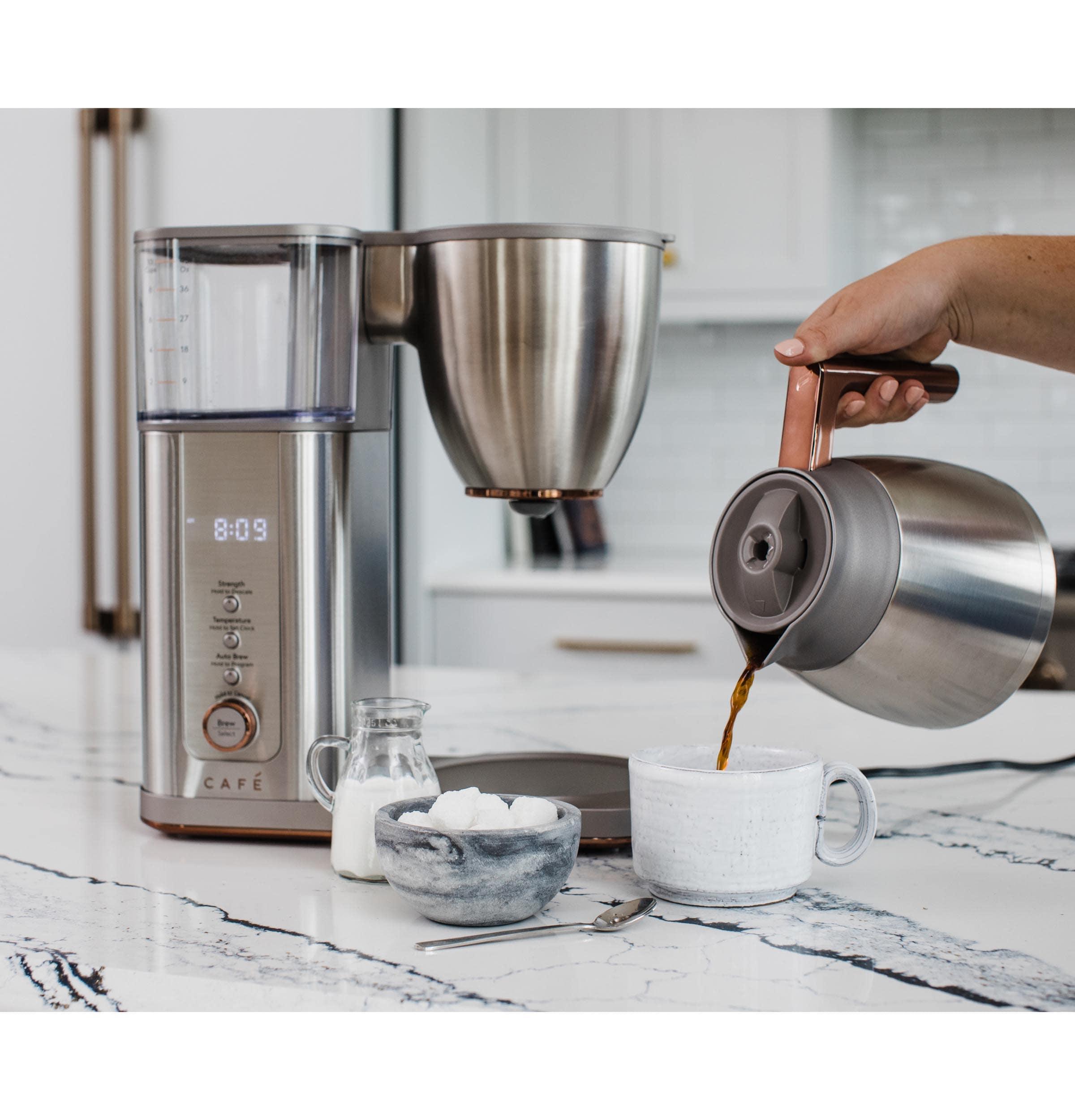 Café ™ Stainless Steel 10-Cup Drip Coffee Maker with Thermal Carafe