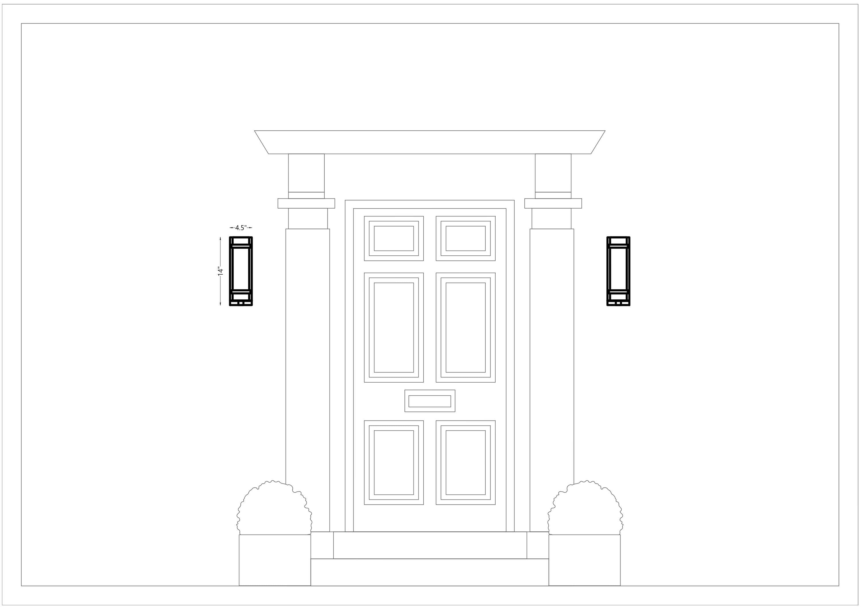 Alban 14" Black Aluminum Outdoor Wall Sconce with Etched Opal Glass