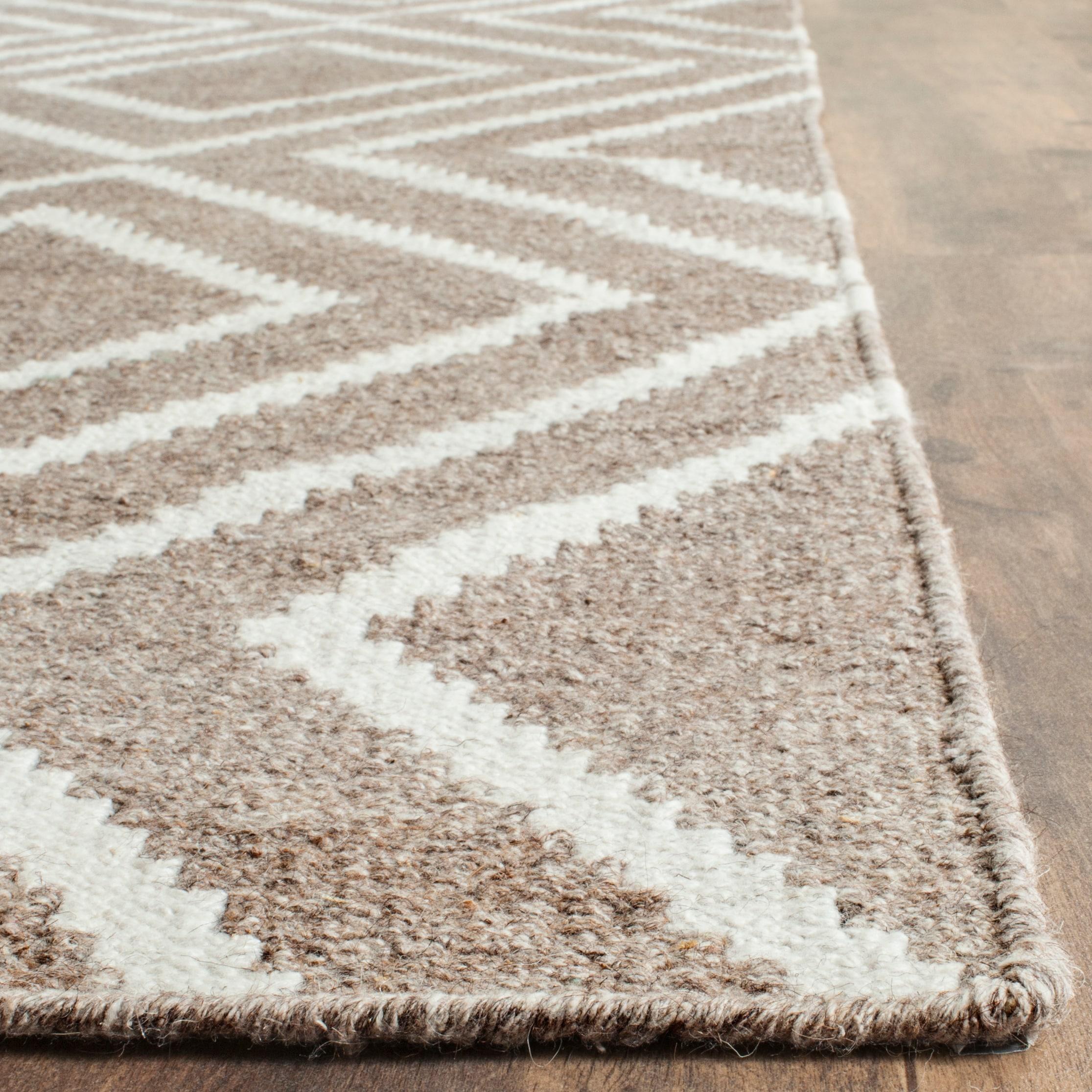 Kilim KLM516 Hand Woven Area Rug - Grey/Ivory - 5'x8' - Safavieh.