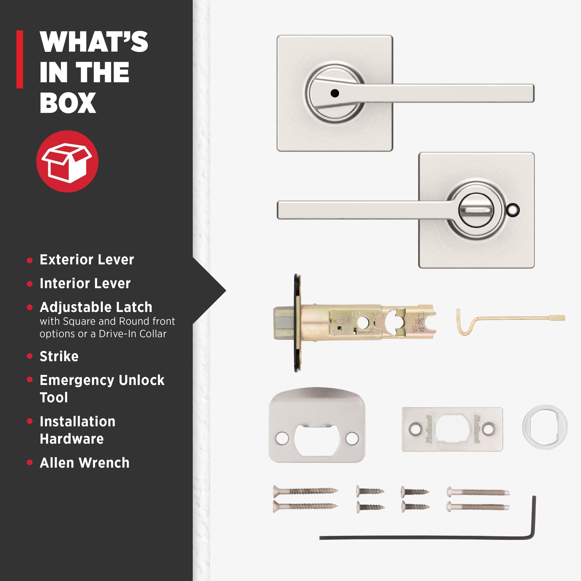 Casey Privacy Lever with Square Rose