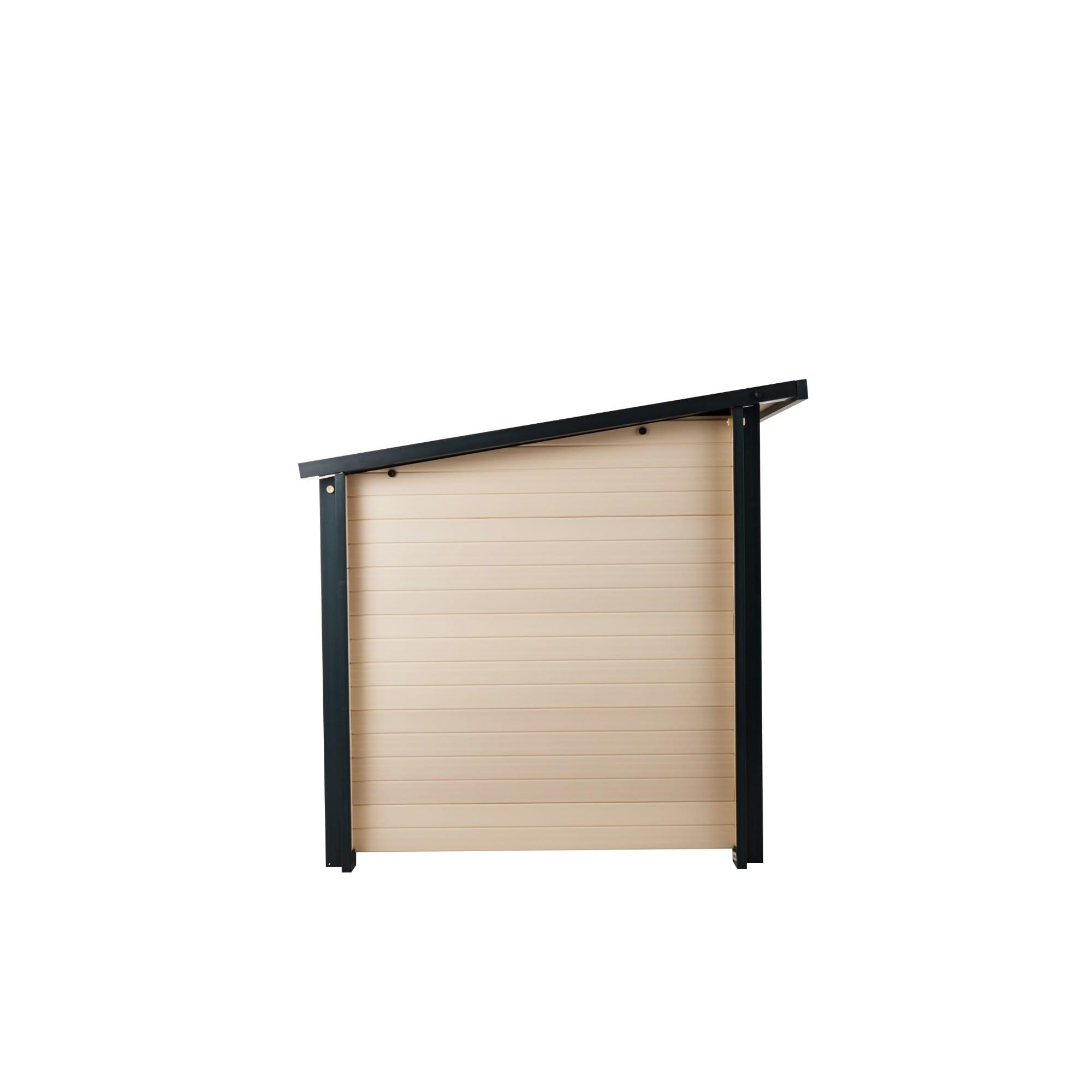 New Age Pet® ECOFLEX® Rustic Lodge Style Dog House - Extra Large, Weatherproof, Easy to Assemble, Elevated Floor for Ventilation, Non-Toxic, Durable Wood Plastic Composite