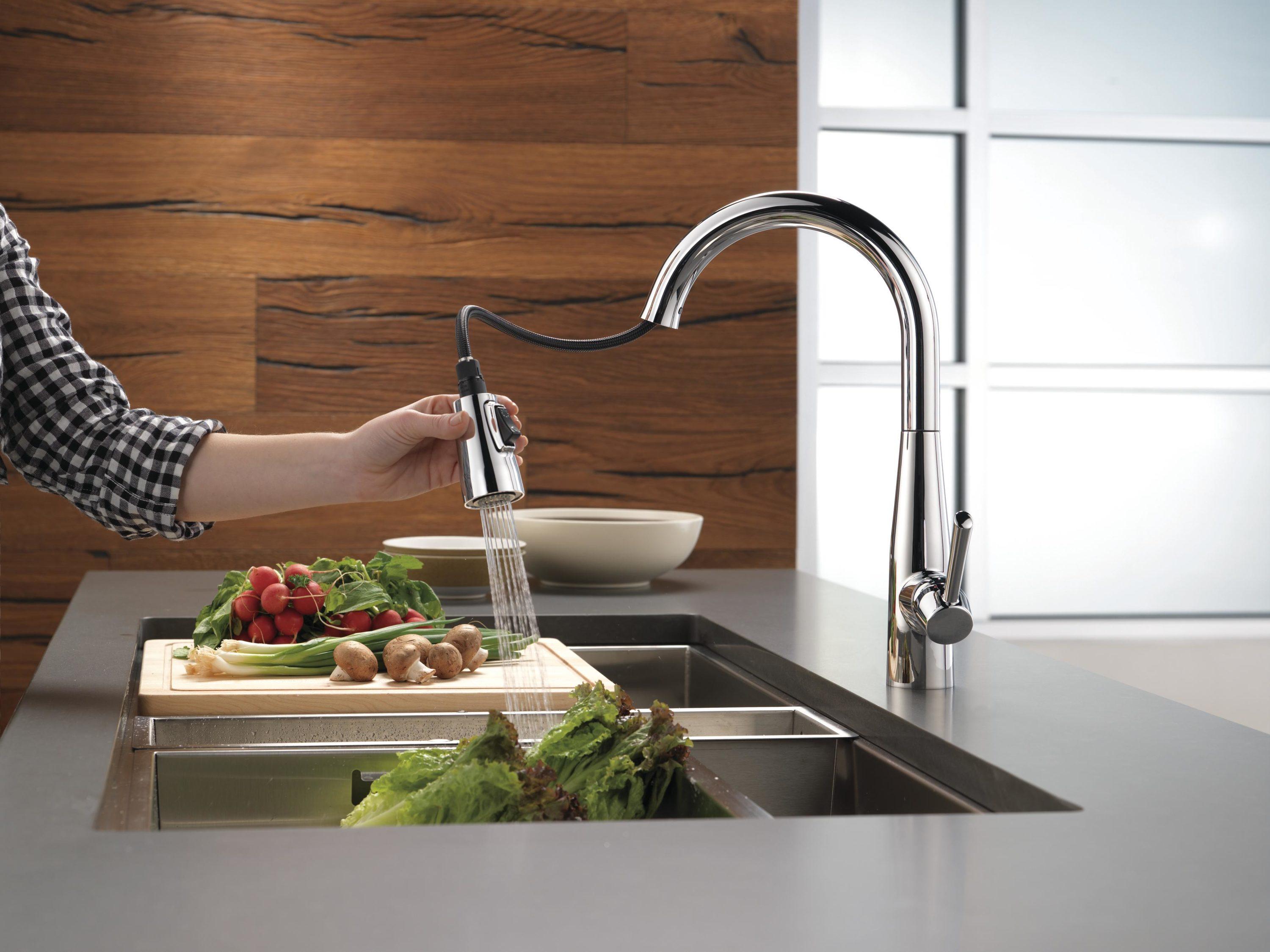 Essa Pull Down Single Handle Kitchen Faucet with MagnaTite® and Diamond Seal Technology