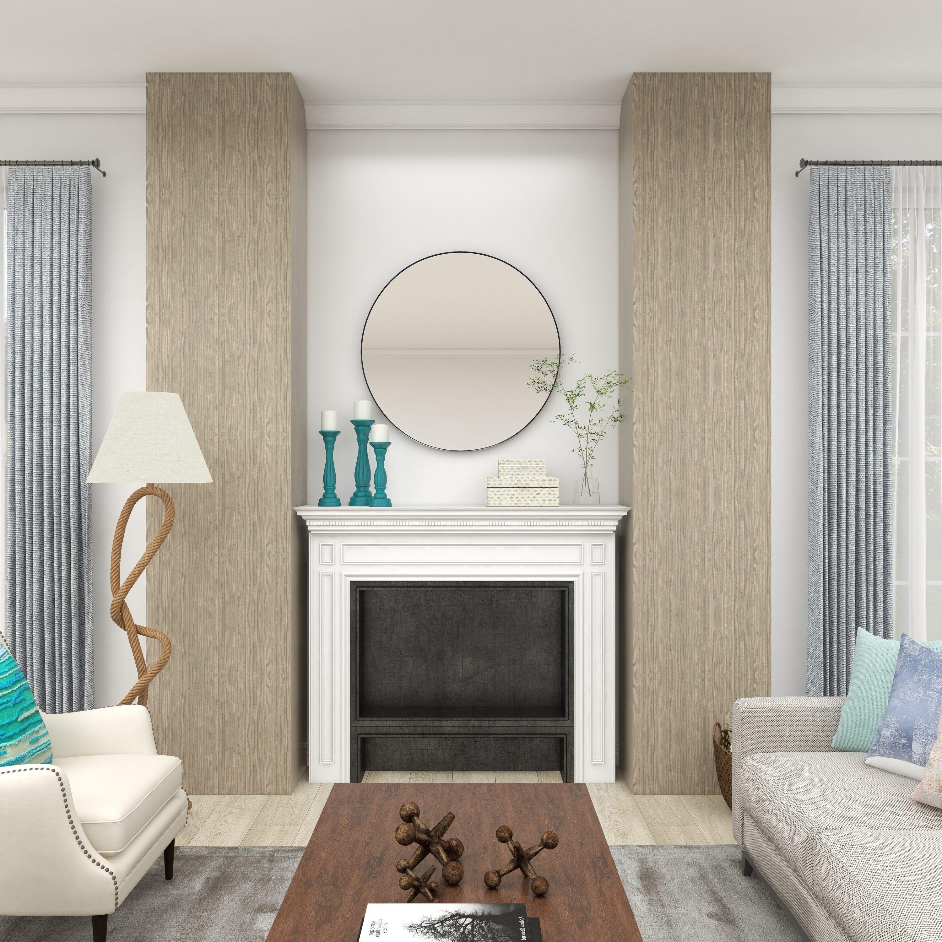 DecMode 3 Candle Blue Wooden Distressed Turned Pillar Candle Holder, Set of 3