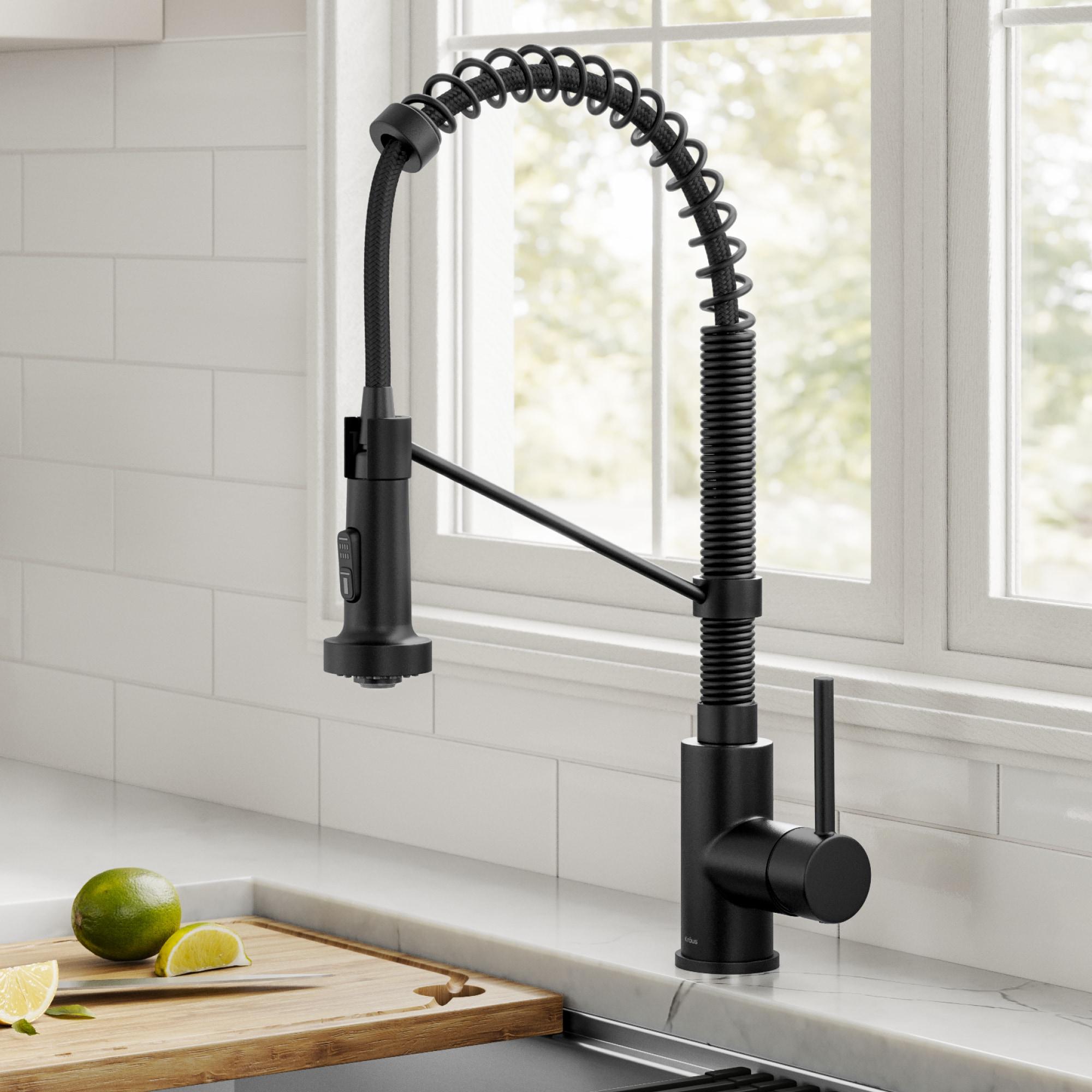 KRAUS Bolden Commercial Style 2-Function Single Handle Pull Down Kitchen Faucet