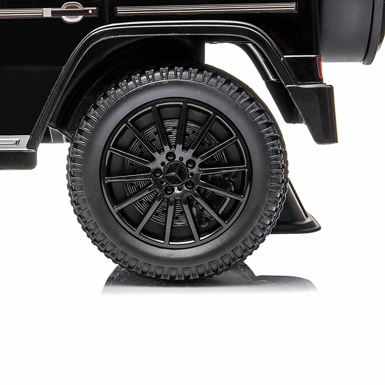 Best Ride On Cars Realistic Children's Mercedes G-Wagon Foot to Floor Ride Along Car & Push Behind Walker with Hidden Storage and Support Bar, Black