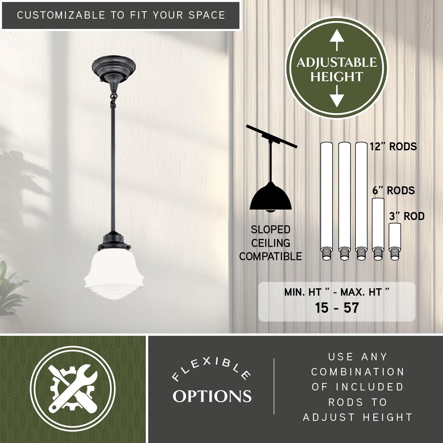 Vaxcel Huntley 1 - Light Pendant in  Oil Rubbed Bronze