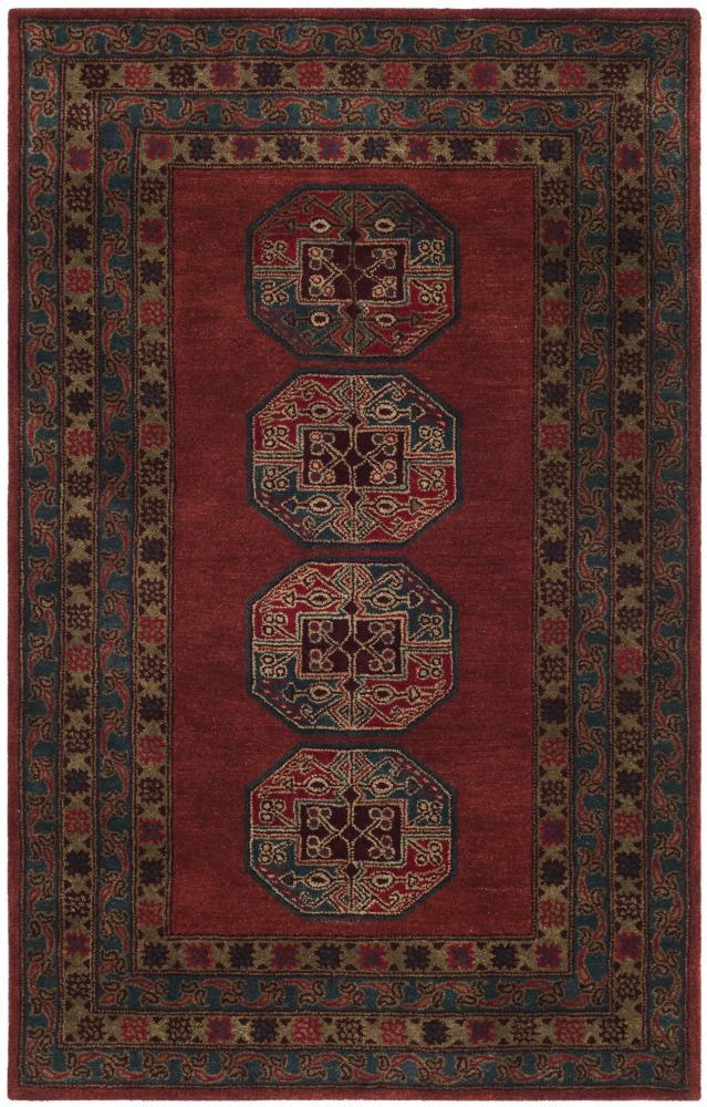 Heritage HG919 Hand Tufted Area Rug - Red - 5'x8' - Safavieh.