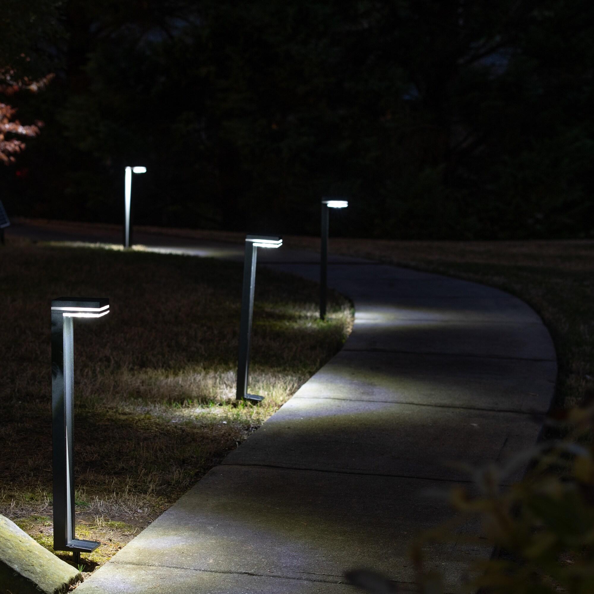 Sentry Modern 60 Lumens Solar Outdoor LED Landscape Pathway Light - 2 Pack