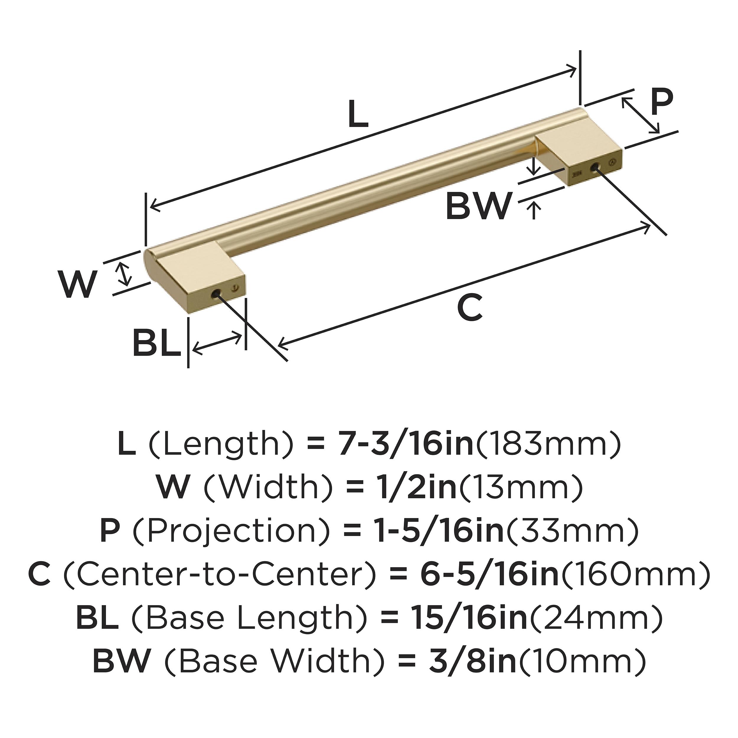 Versa 6-5/16 inch (160mm) Center-to-Center