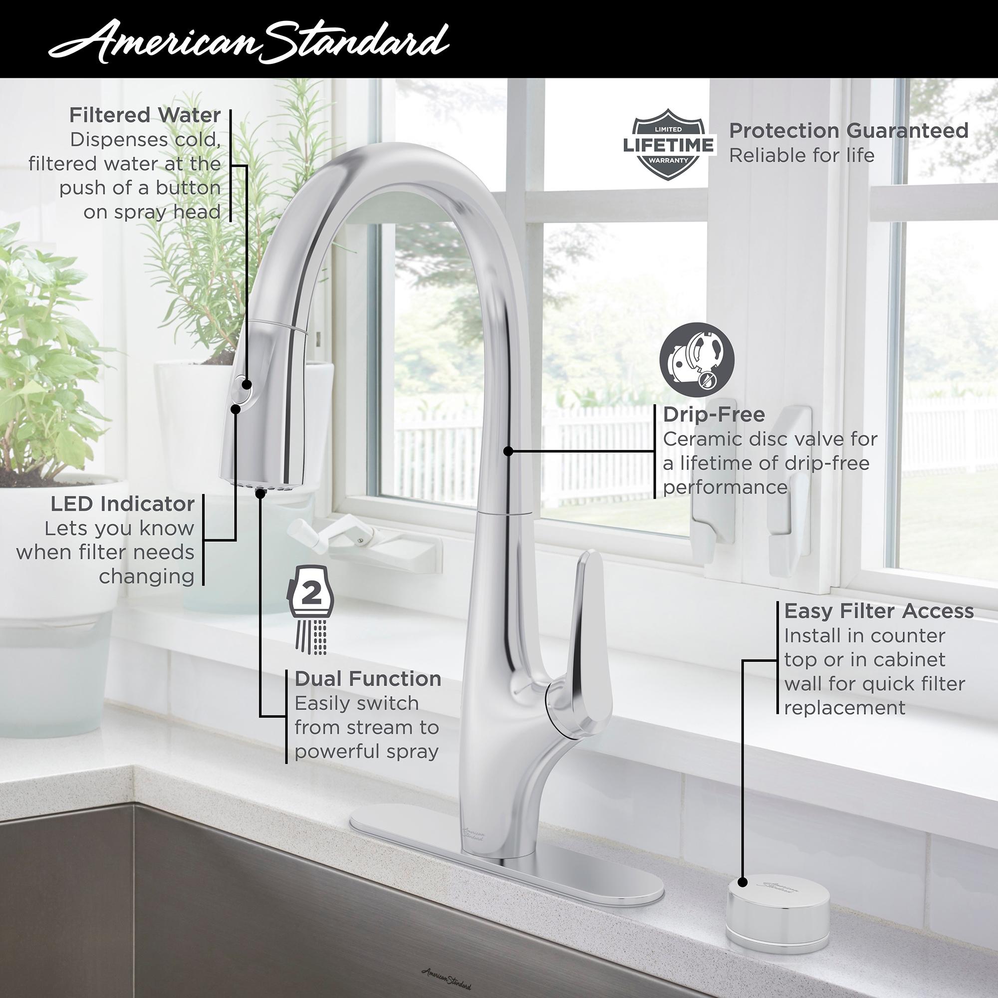 American Standard Saybrook Pull Down Kitchen Faucet