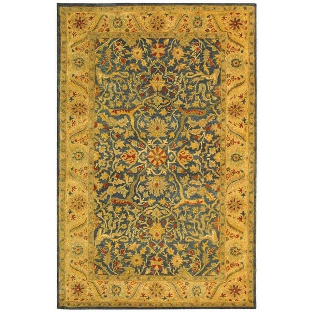 Antiquity AT14 Hand Tufted Indoor Area Rug - Blue - 5'x8' - Safavieh