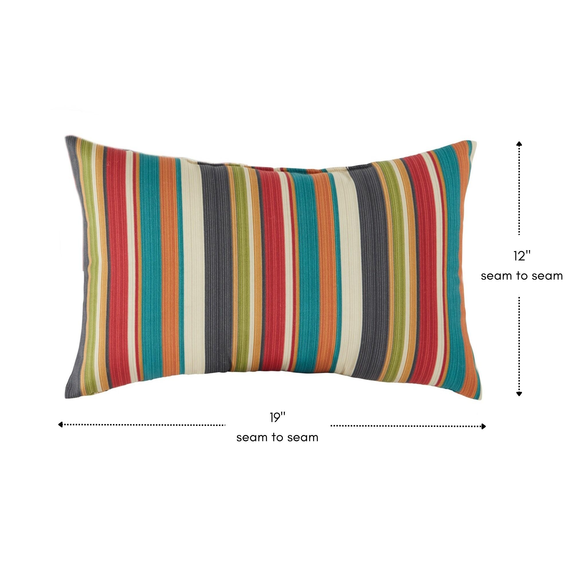 Indoor/Outdoor Reversible Throw Pillow