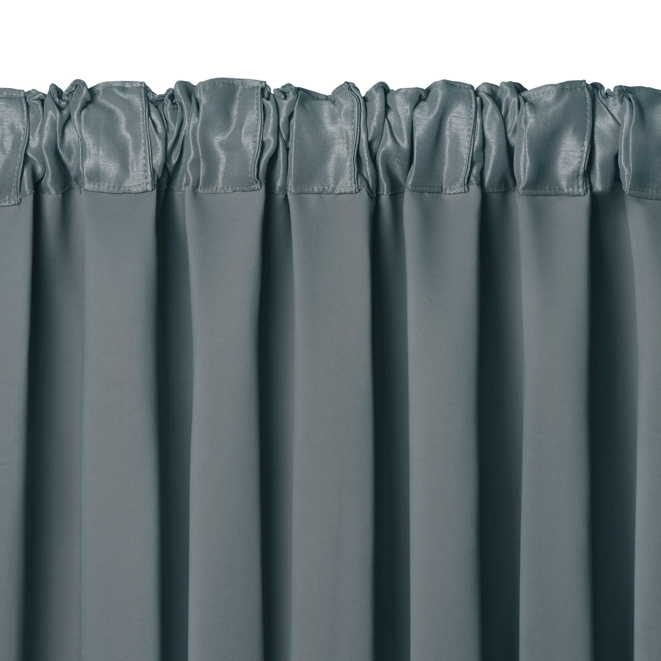 All Seasons Single Blackout Window Curtain Panel - 52" x 84" - Dusty Blue - Elrene Home Fashions